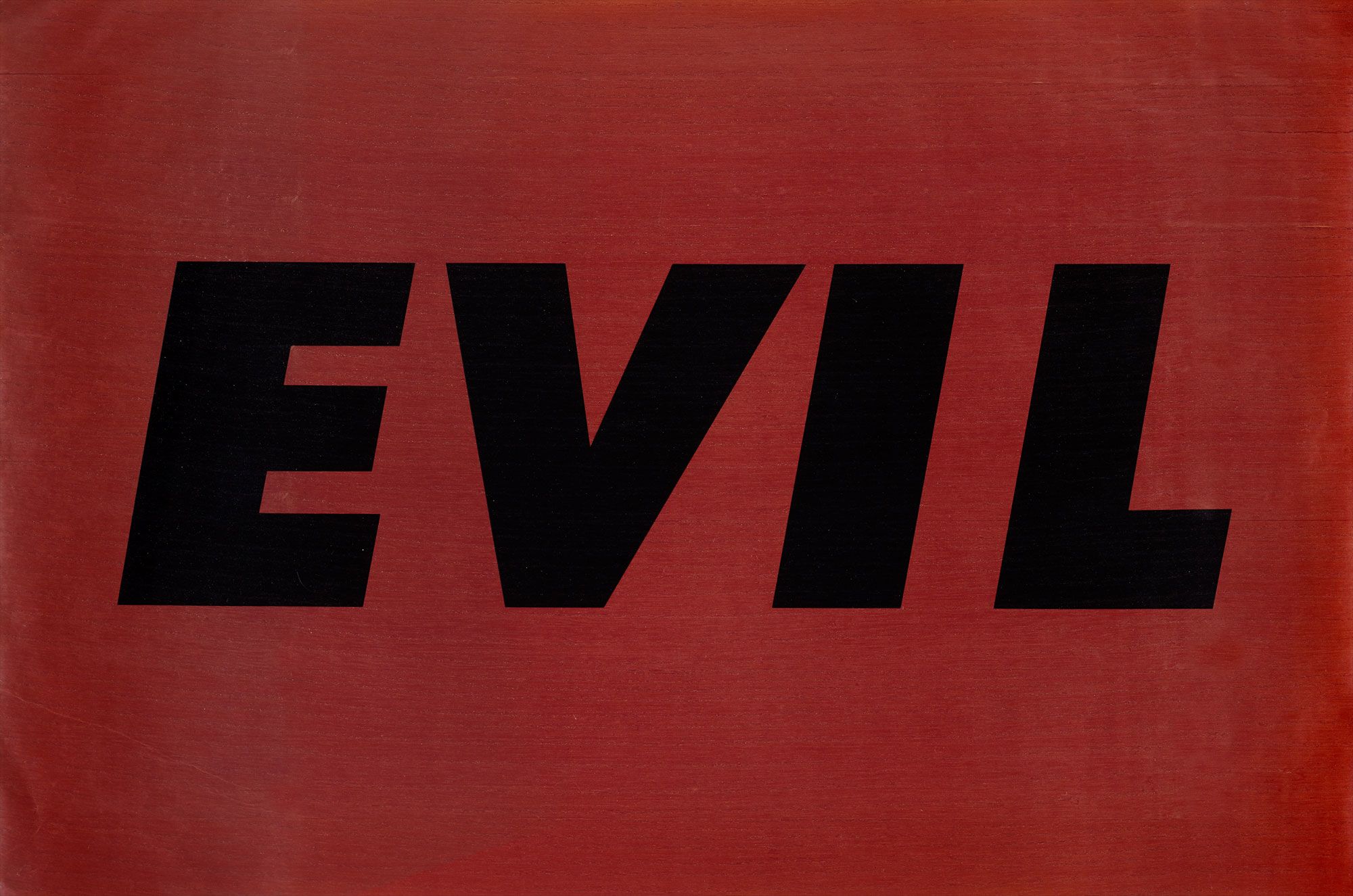 <b>ED RUSCHA</b> <i>Evil</i>, 1973