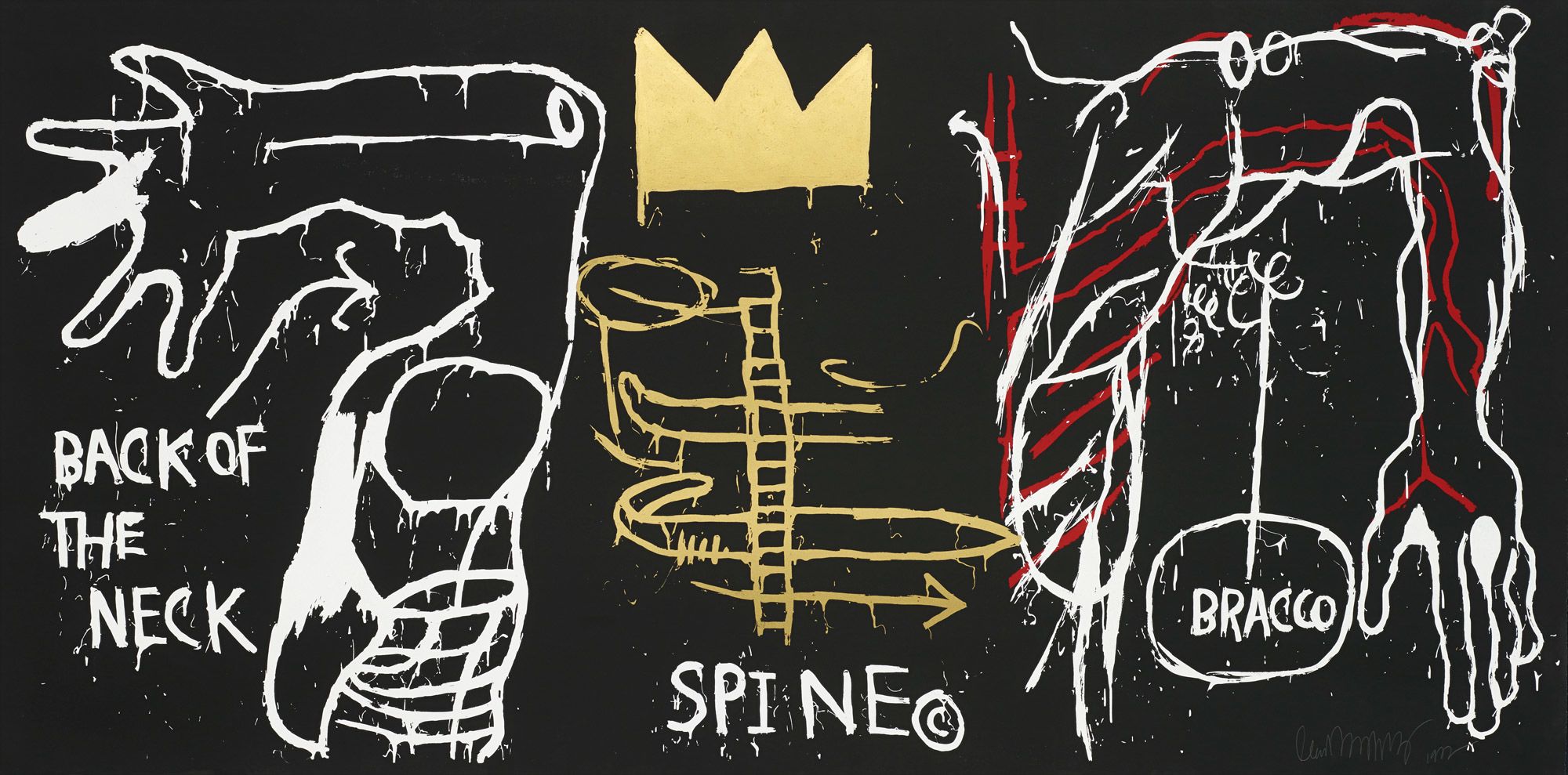 <b>JEAN-MICHEL BASQUIAT</b> <i>Back of the Neck,</i> 1983