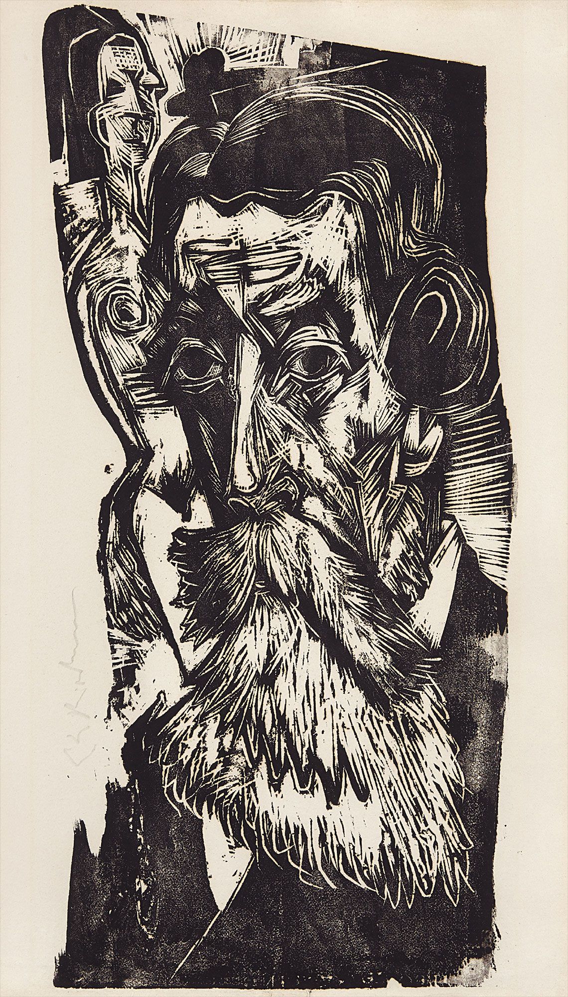 <b>ERNST LUDWIG KIRCHNER</b> <i>Kopf Ludwig Schames (Head of Ludwig Schames), </i>1918