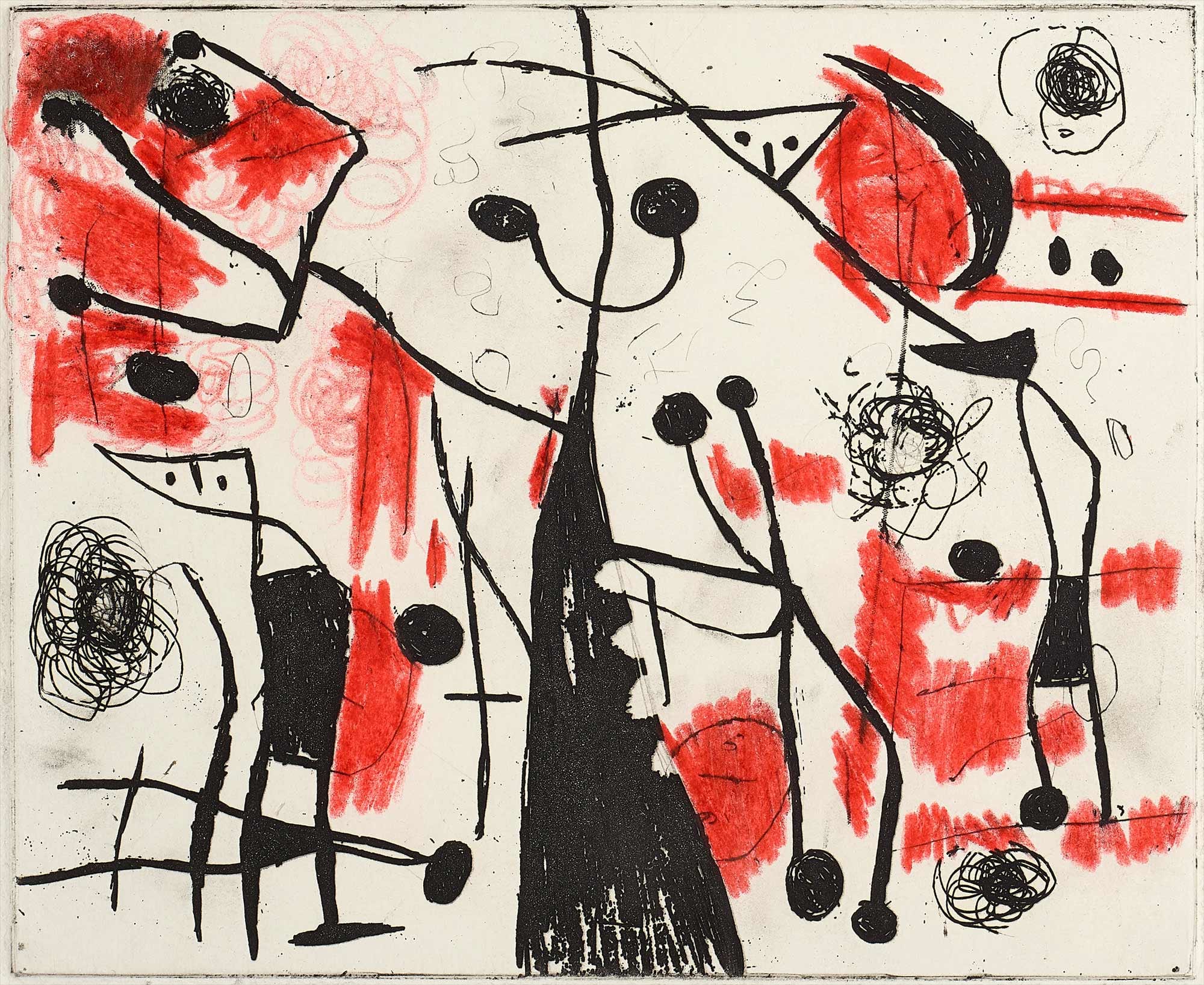 <b>JOAN MIR&#211;</b> <i>Les Magdal&#233;niens</i>, 1958