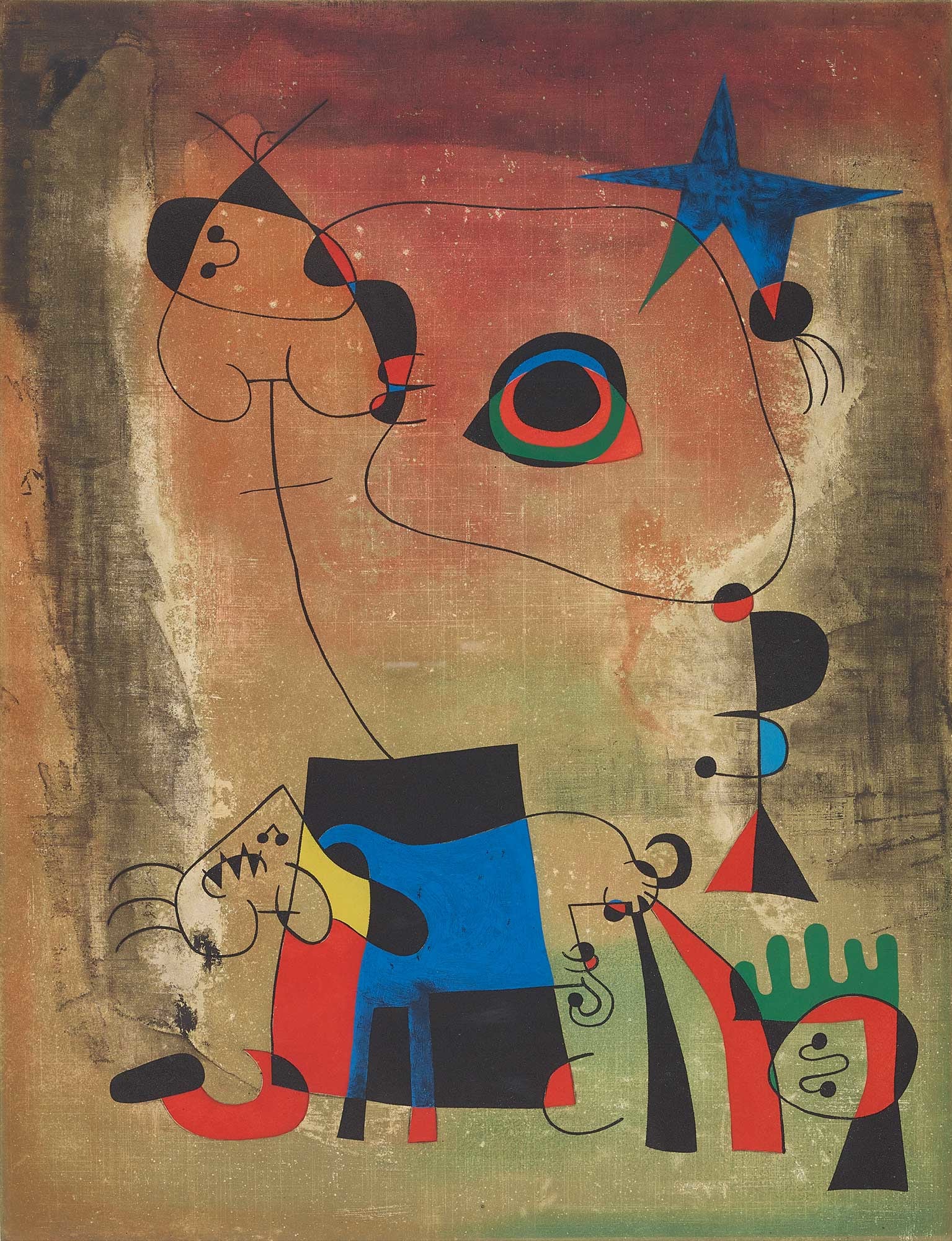 <b>AFTER JOAN MIR&#211;</b> <i>Le chien bleu</i>, 1958