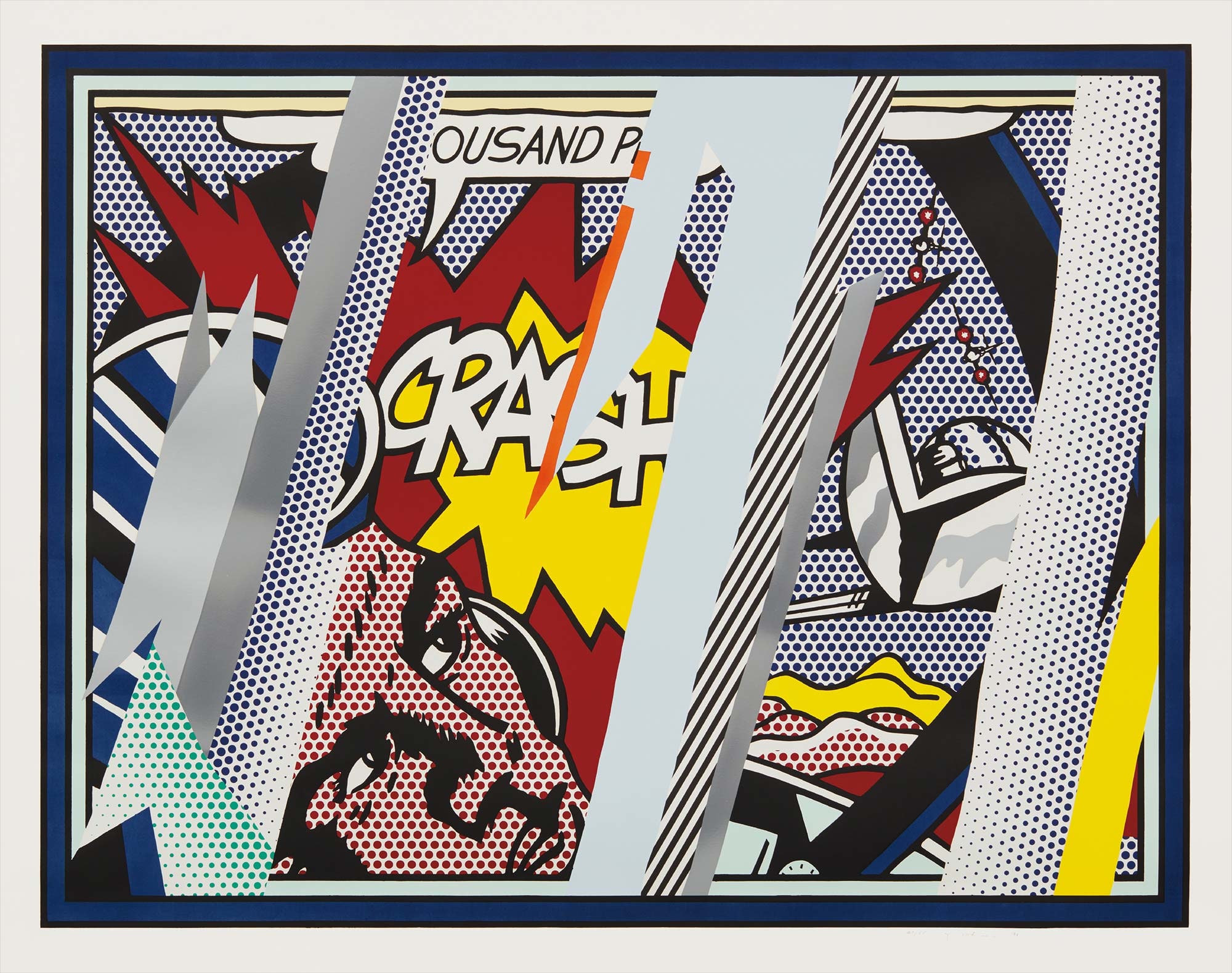 <b>ROY LICHTENSTEIN</b> <i>Reflections on Crash</i>, from <i>Reflections Series</i>, 1990
