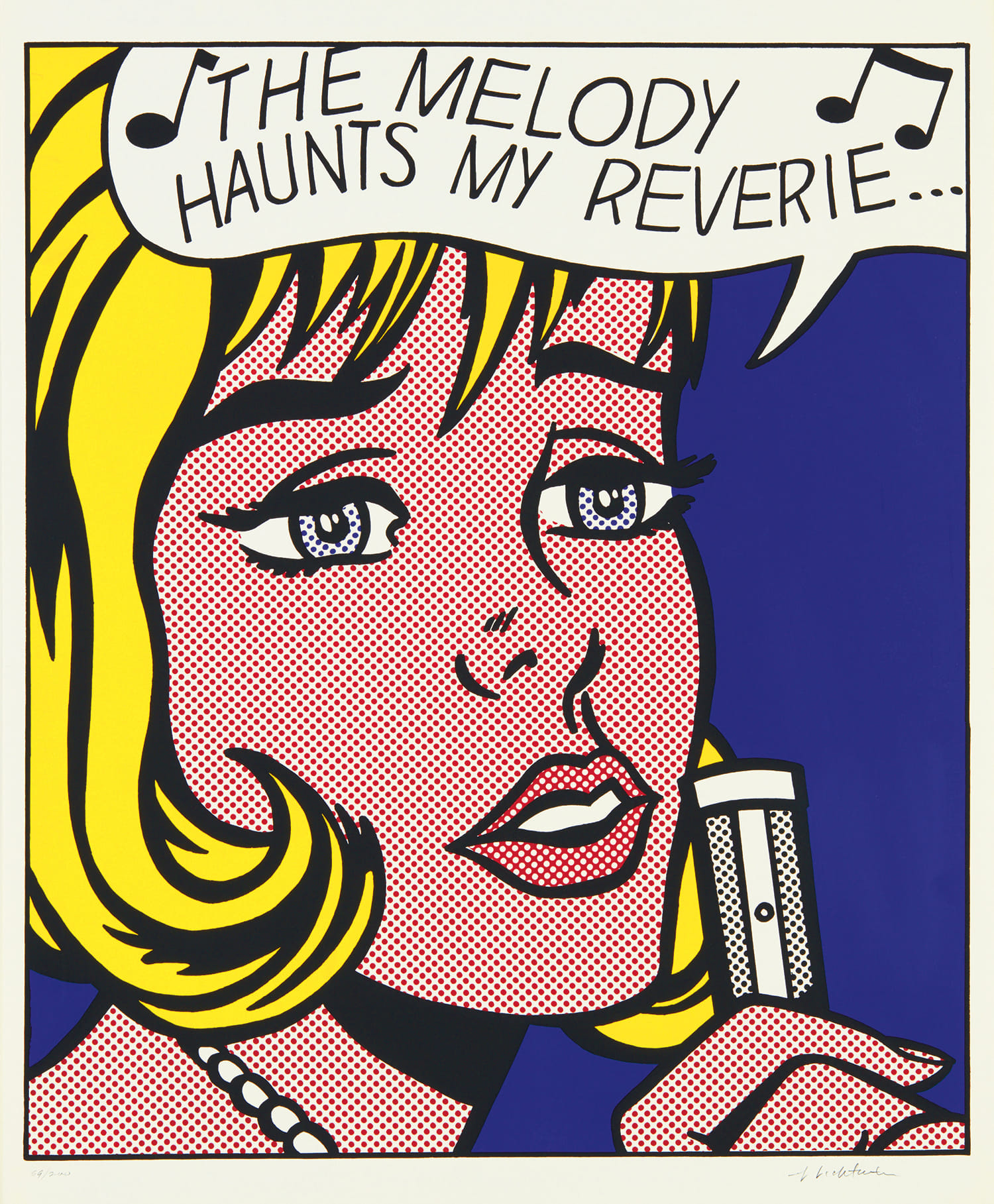 アート・デザイン・音楽 LICHTENSTEIN DRAWINGS & PRINTS Roy Lichtenstein, Modern Art Poster, 1967, Screen Print