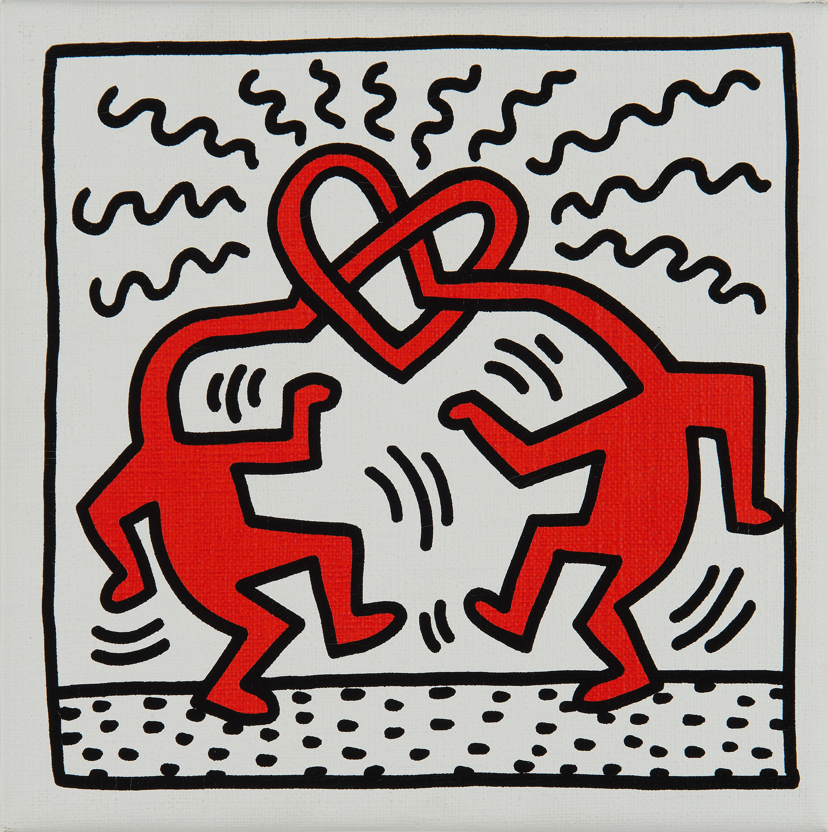 <p><strong>KEITH HARING </strong><em>Untitled (two lovers)</em>, 1989</p>