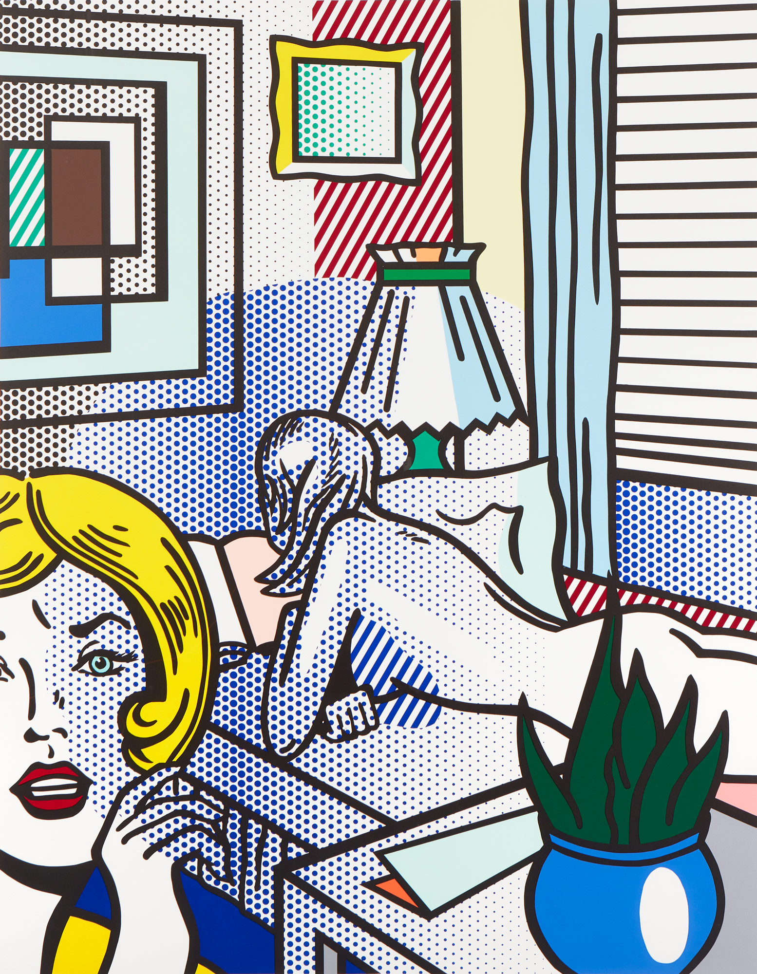<p><strong>ROY LICHTENSTEIN</strong> <em>Roommates, from Nude Series</em>, 1994</p>
