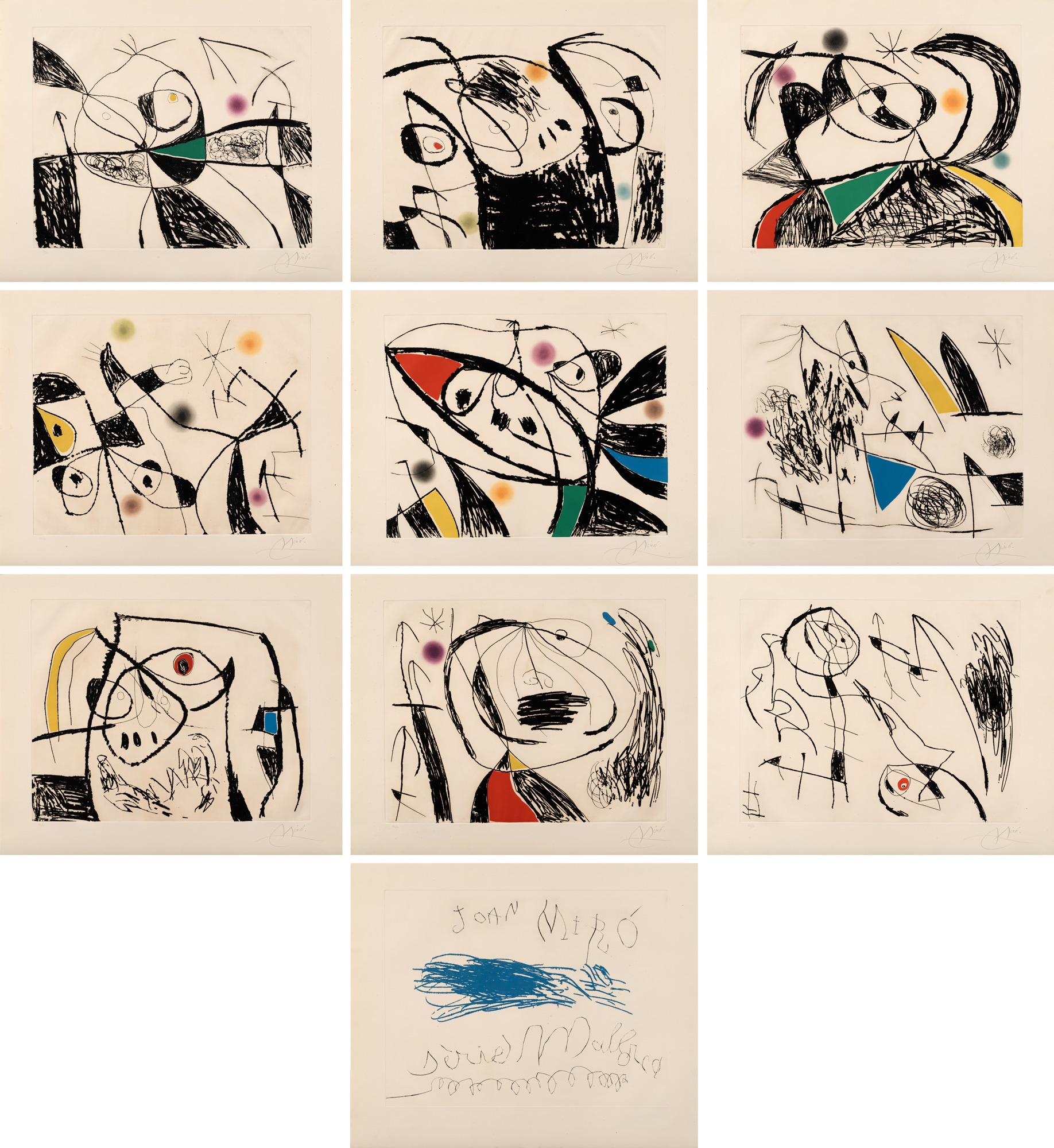 <p><strong>JOAN MIRO</strong>&nbsp;<em>S&eacute;rie Mallorca (Mallorca Series)</em>, 1973</p>
