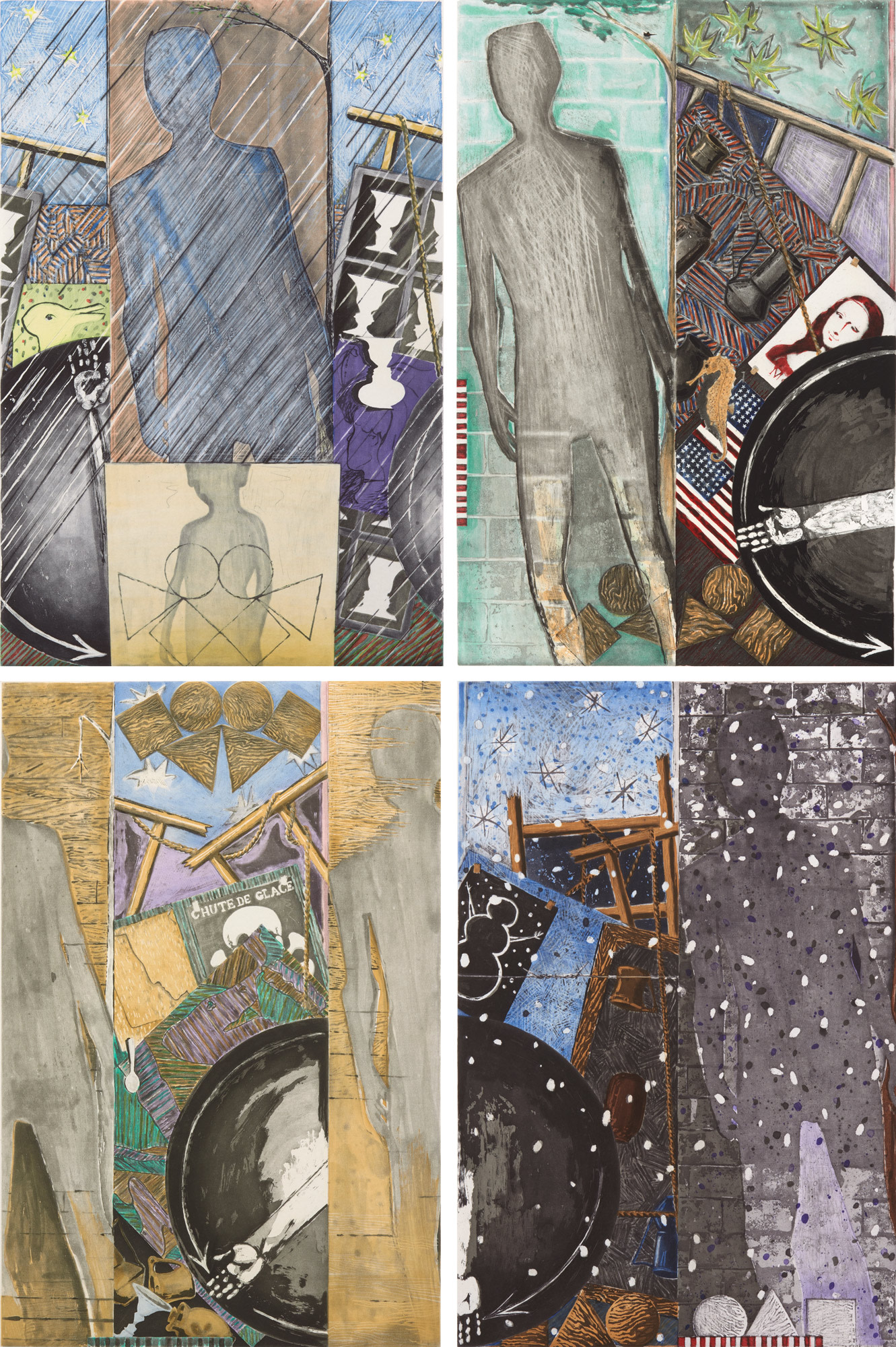 <p><strong>JASPER JOHNS</strong> <em>The Seasons</em>, 1987</p>
