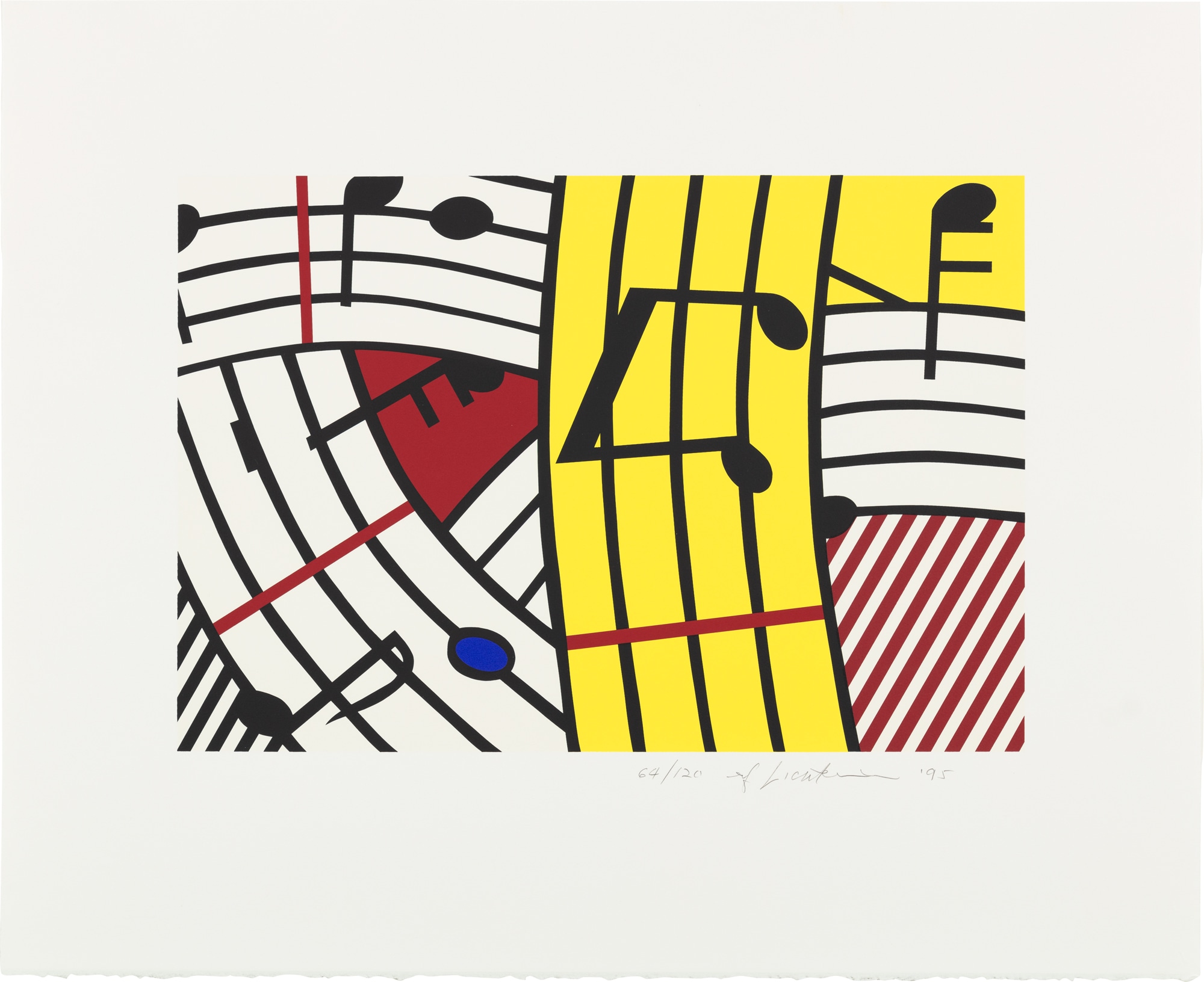 <p><strong>ROY LICHTENSTEIN</strong> <em>Composition IV</em>, 1995</p>