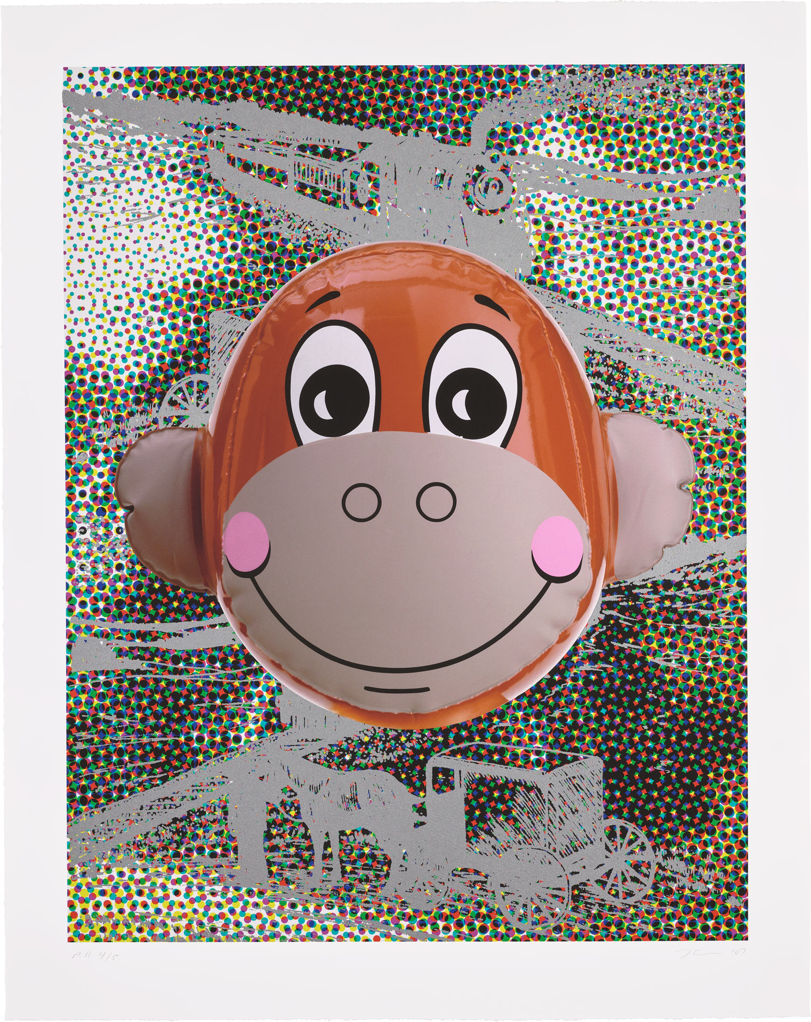 <p><strong>JEFF KOONS</strong> <em>Monkey Train (Dots)</em>, 2007</p>