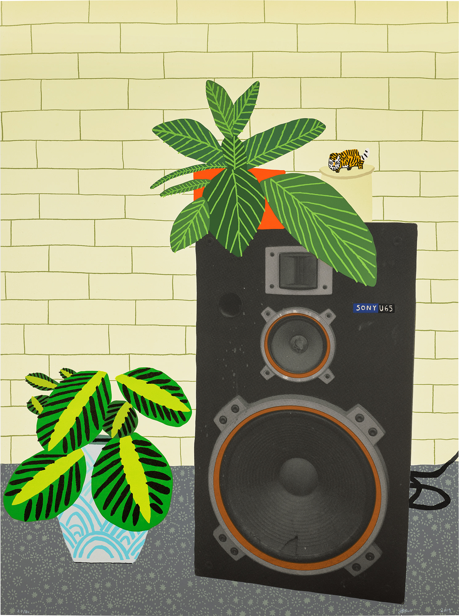 <p><strong>JONAS WOOD</strong> <em>Speaker Still Life, </em>2019</p>