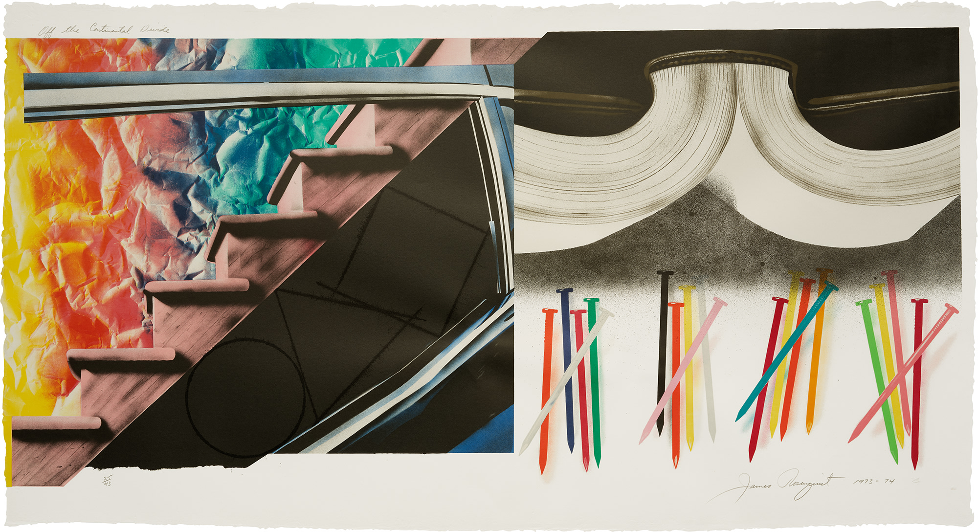 <p><strong>JAMES ROSENQUIST</strong> <em>Off the Continental Divide, </em>1973-74</p>