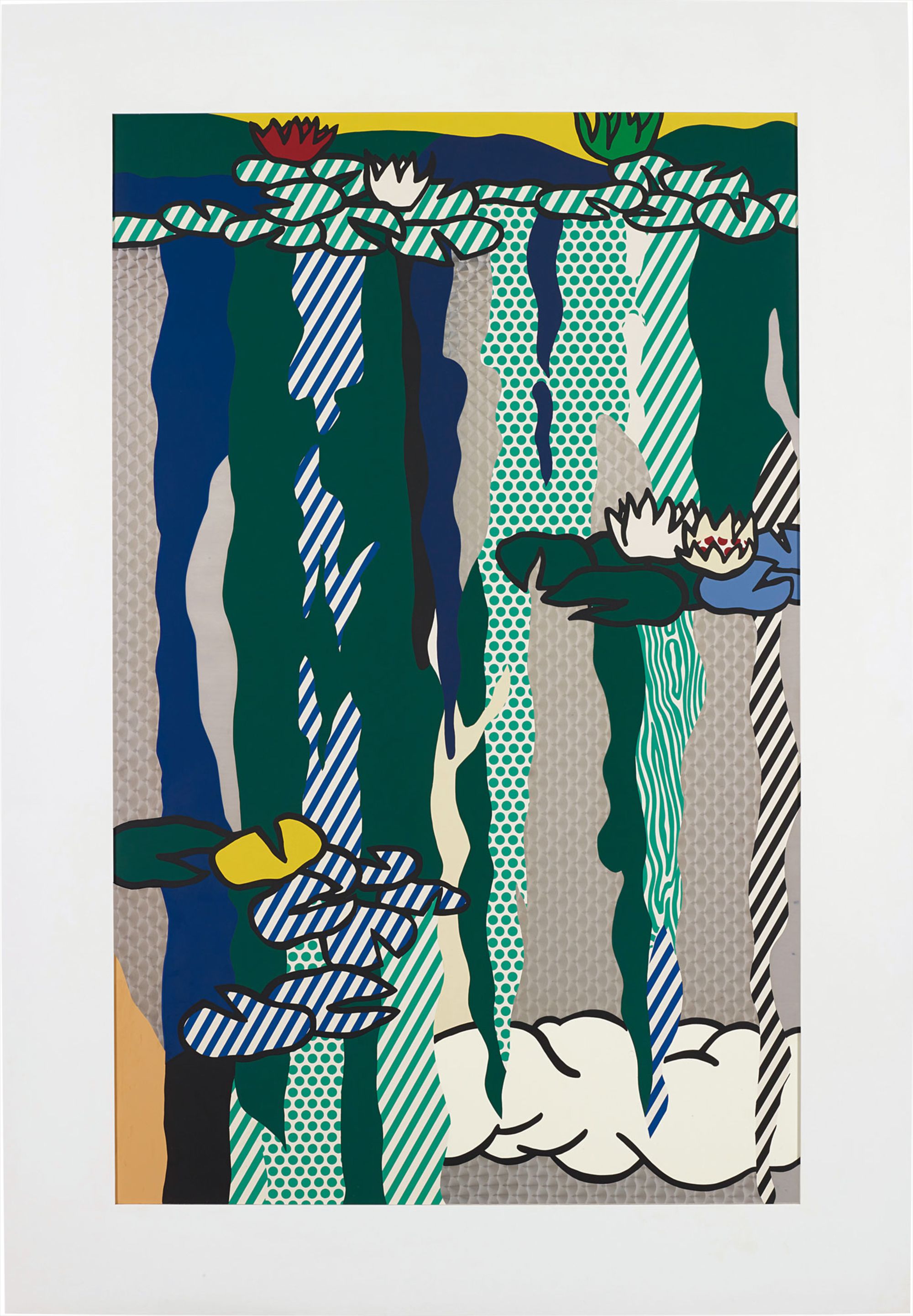 <b>ROY LICHTENSTEIN</b> <i>Water Lilies with Cloud, from Water Lilies Series,</i> 1992