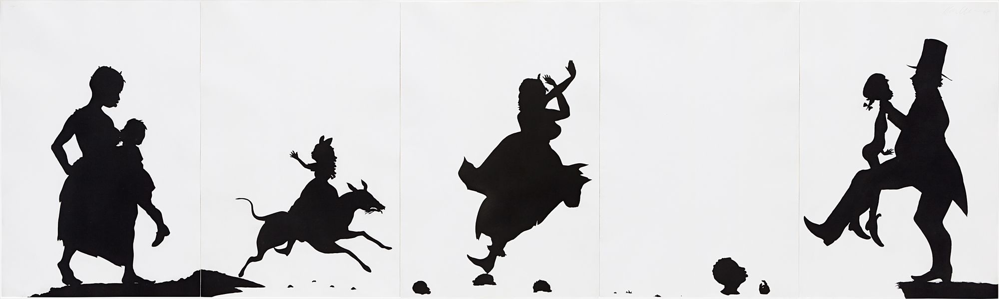 <b>KARA WALKER</b> <i>The Means to an End...A Shadow Drama in Five Acts</i>, 1995