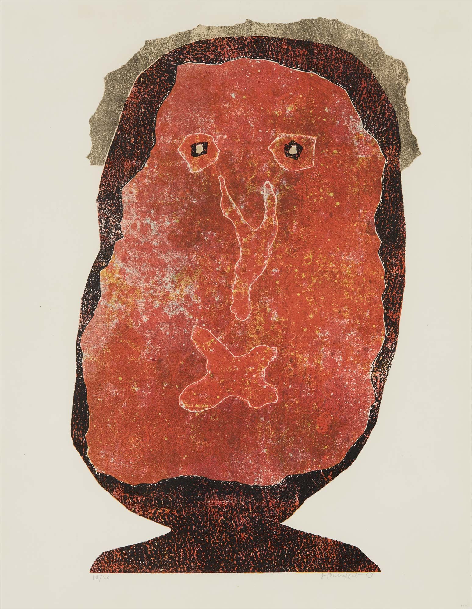 <b>JEAN DUBUFFET</b> <i>L'Enfle-chique II</i>, lithograph, 1961-63