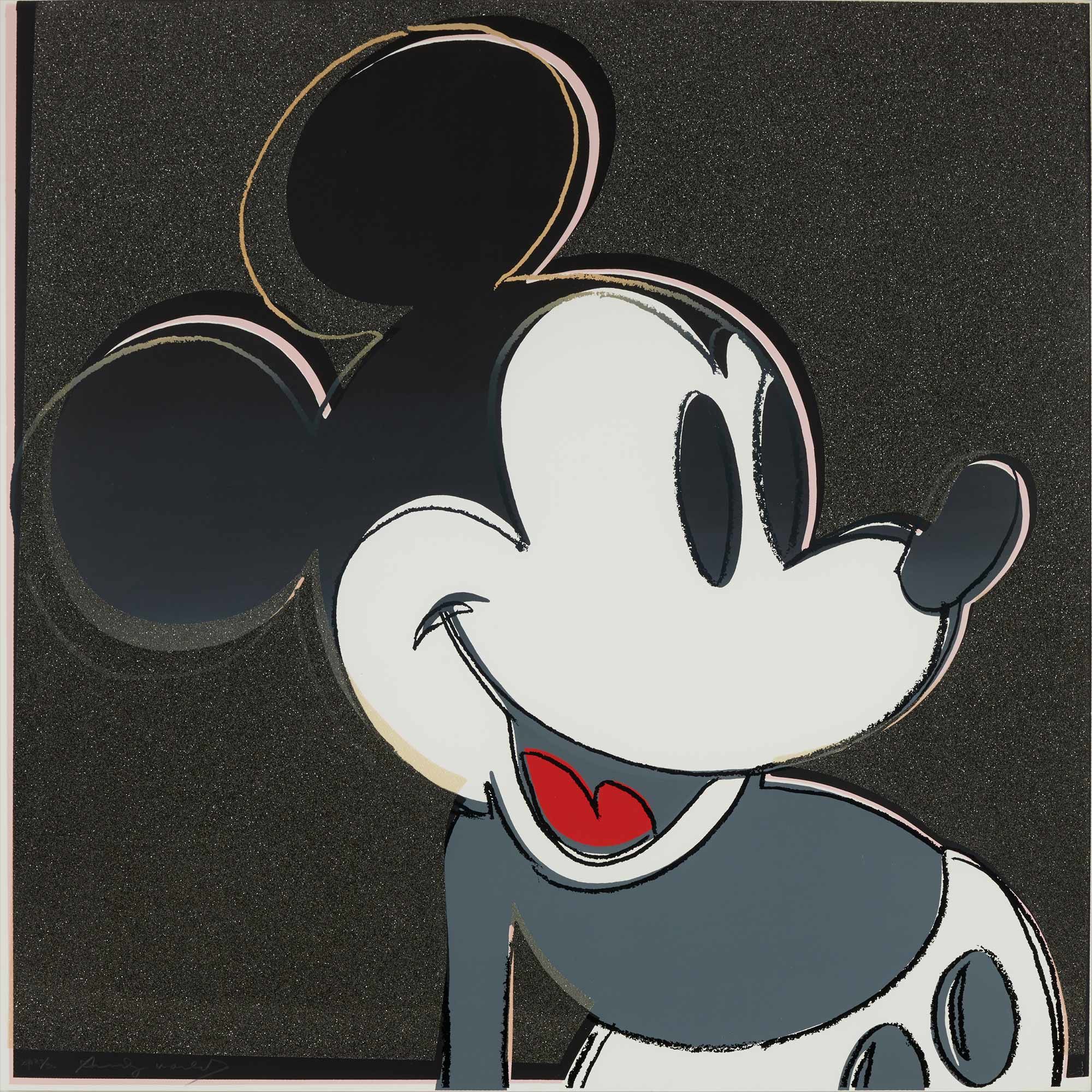<b>ANDY WARHOL</b> <i>Mickey Mouse, from Myths</i>, screenprint with diamond dust, 1981