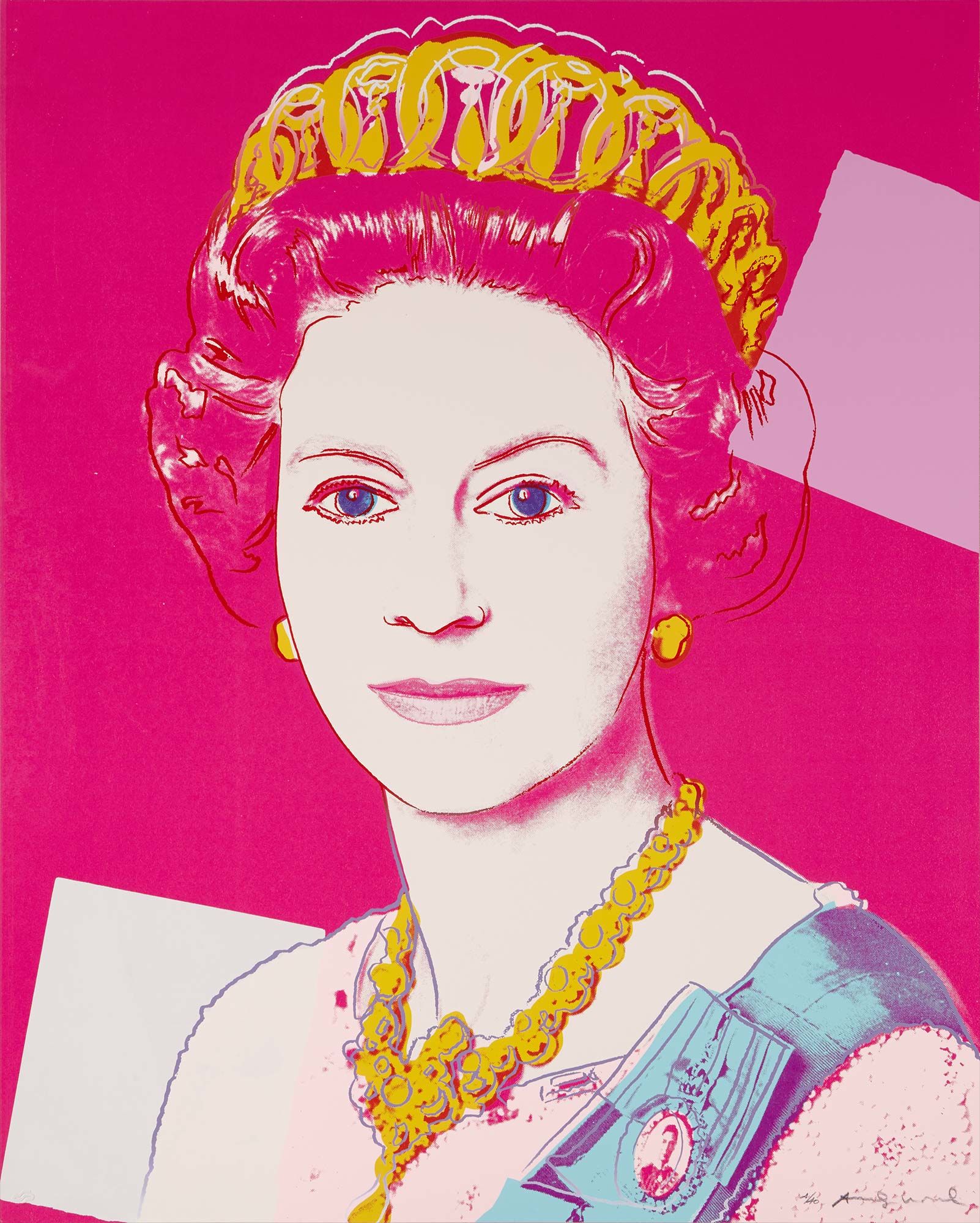 <b>ANDY WARHOL</b> <i>Queen Elizabeth II of the United Kingdom, from Reigning Queens</i>, screenprint, 1985