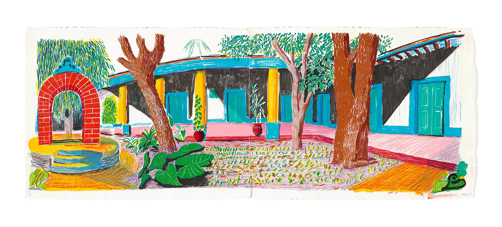 <b>DAVID HOCKNEY</b> <i>Hotel Acatlan, 2nd Day</i>, from <i>Moving Focus</i> series, 1984-1985