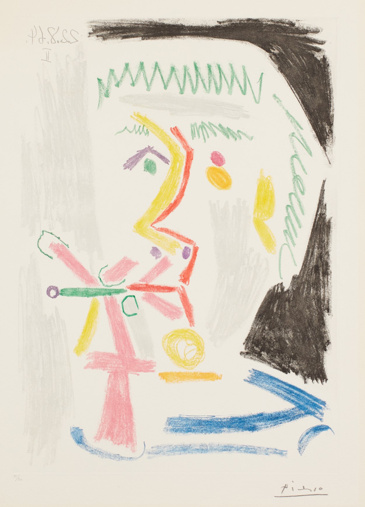 <p><strong>PABLO PICASSO</strong> <em>Fumeur à la cigarette verte (Smoker with a Green Cigarette</em>), 1965 </p>