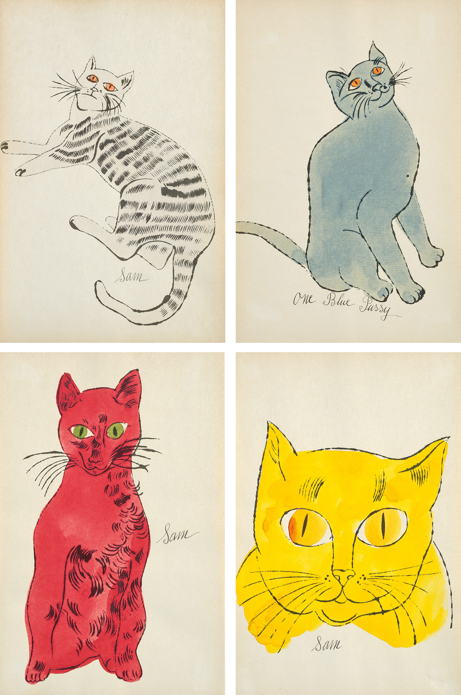 アンディ　ウォーホル　Sam Cats Named Sam by Andy Warhol Background & Meaning | MyArtBroker