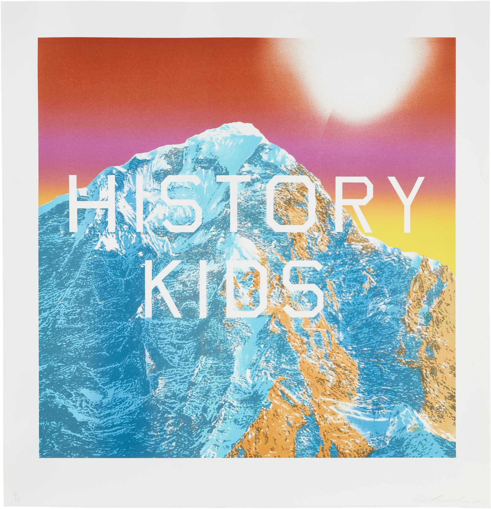 <p><strong>ED RUSCHA</strong> <em>History Kids</em>, 2013</p>