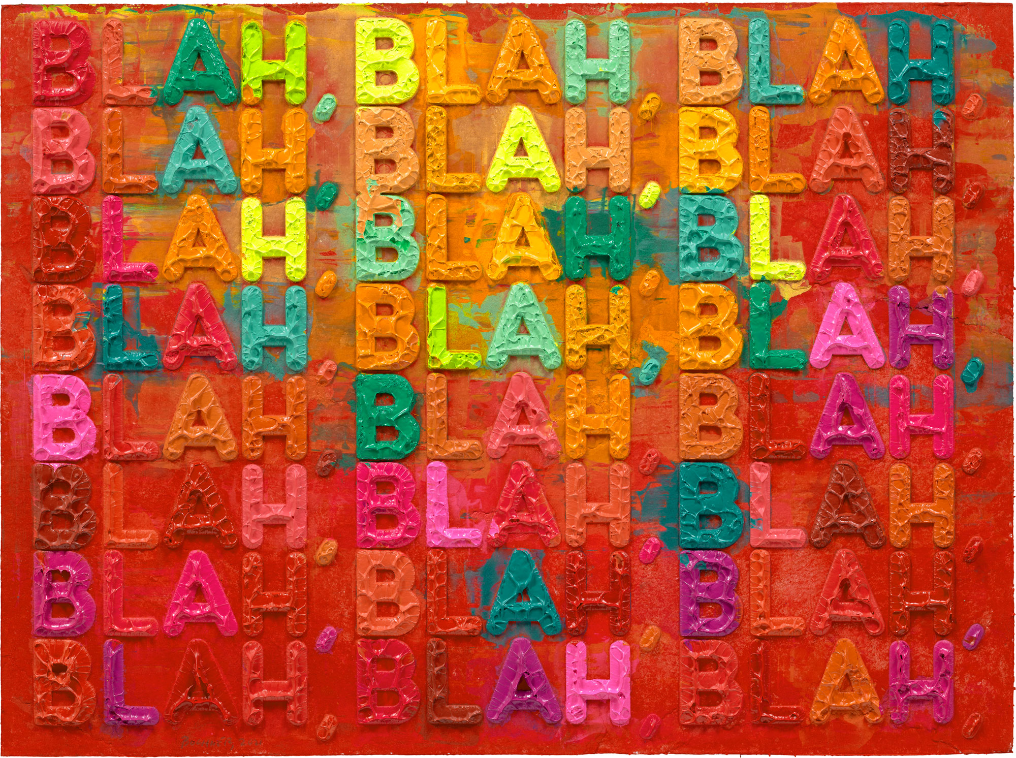 <p><strong>MEL BOCHNER</strong><em> Blah, Blah, Blah,</em> 2021</p>