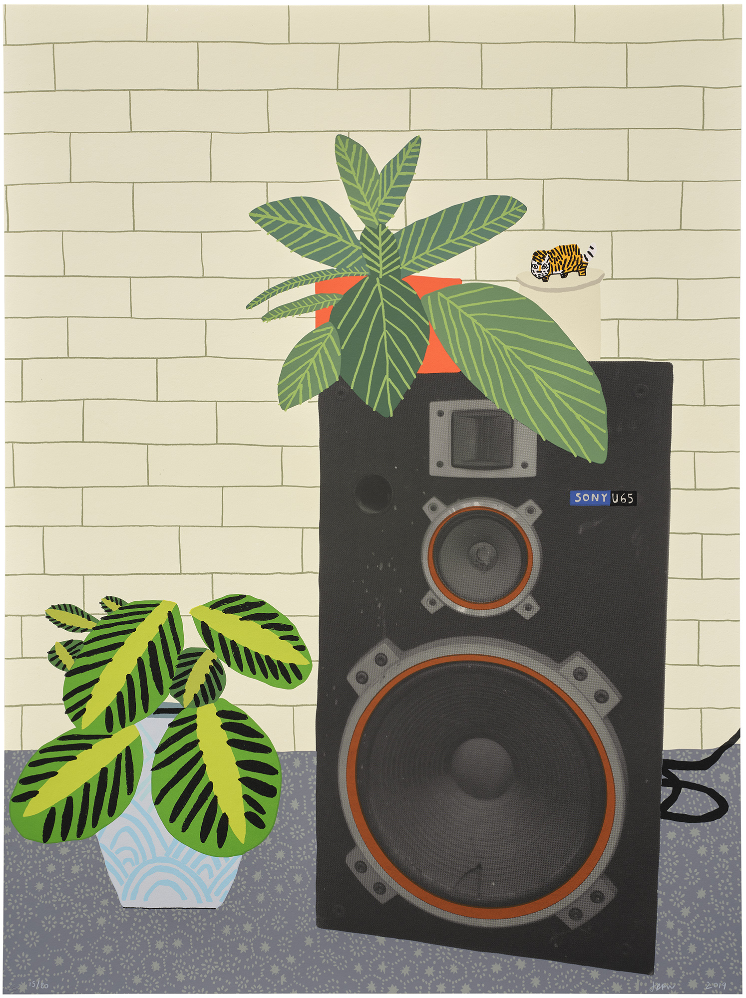 <p><strong>JONAS WOOD</strong> <em>Speaker Still Life,</em> 2019</p>
