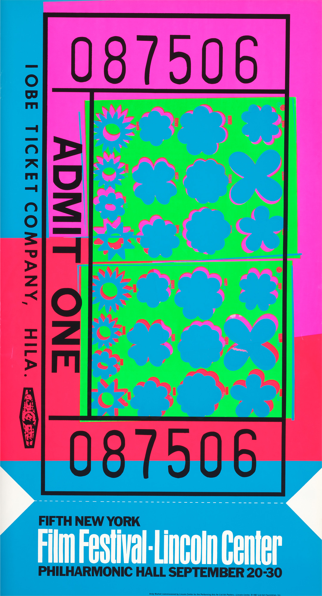 <p><strong>ANDY WARHOL </strong><em>Lincoln Center Ticket</em>, 1967</p>