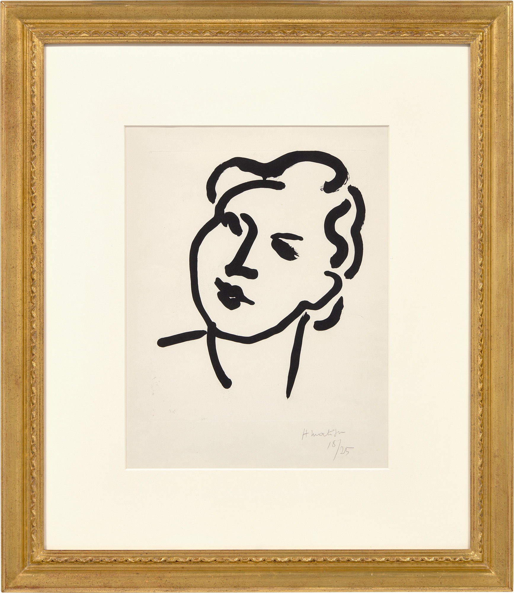 <p><strong>HENRI MATISSE<em> </em></strong><em>Nadia, au visage rond</em>, 1948</p>