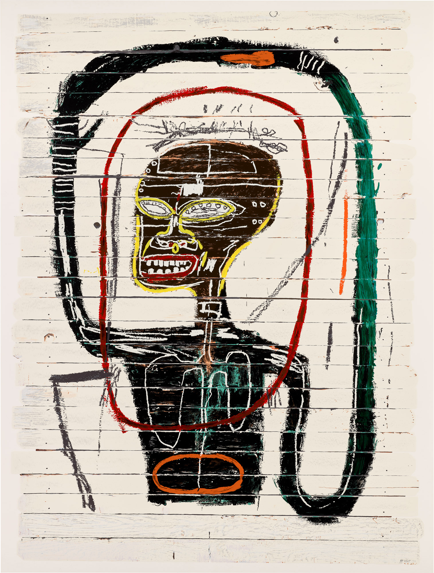 <p><strong>AFTER JEAN-MICHEL BASQUIAT</strong> <em>Flexible, </em>1984/2016</p>
