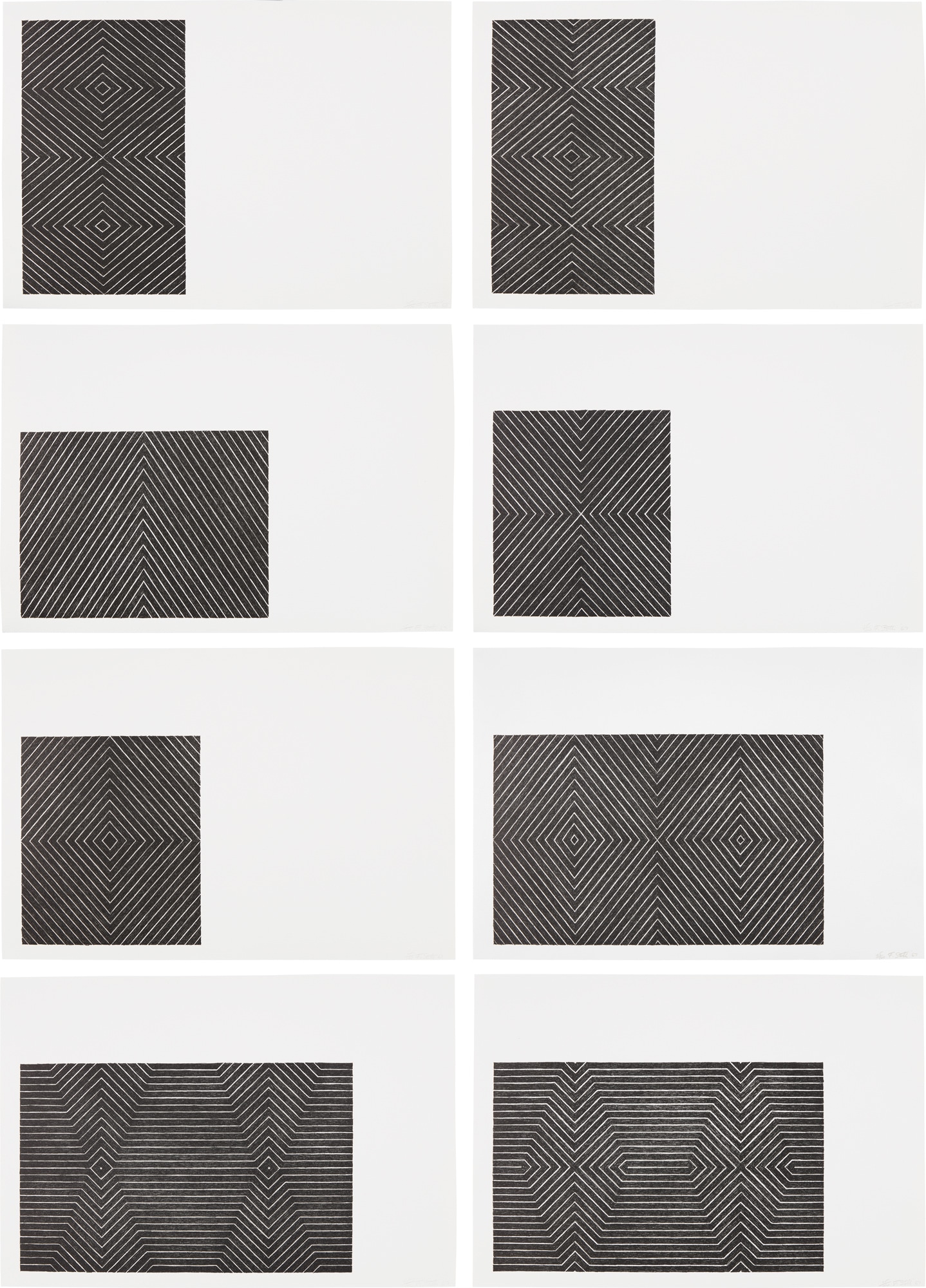 <p><strong>&nbsp;FRANK STELLA</strong> <em>Black Series II,</em> 1967</p>
