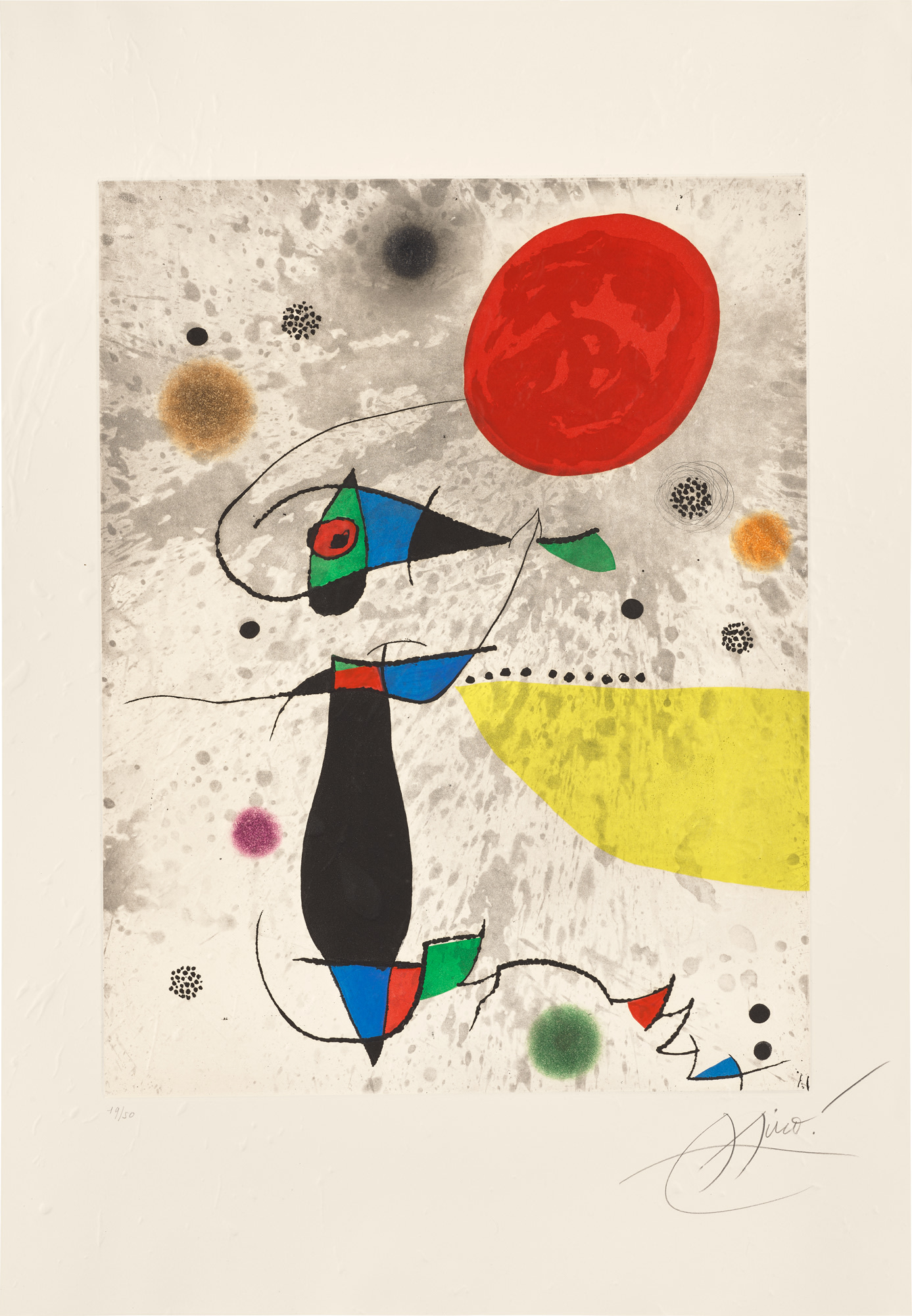 <p><strong>JOAN MIRO</strong> <em>L&rsquo;Attrape-soleil (The Suncatcher),</em> 1975</p>
