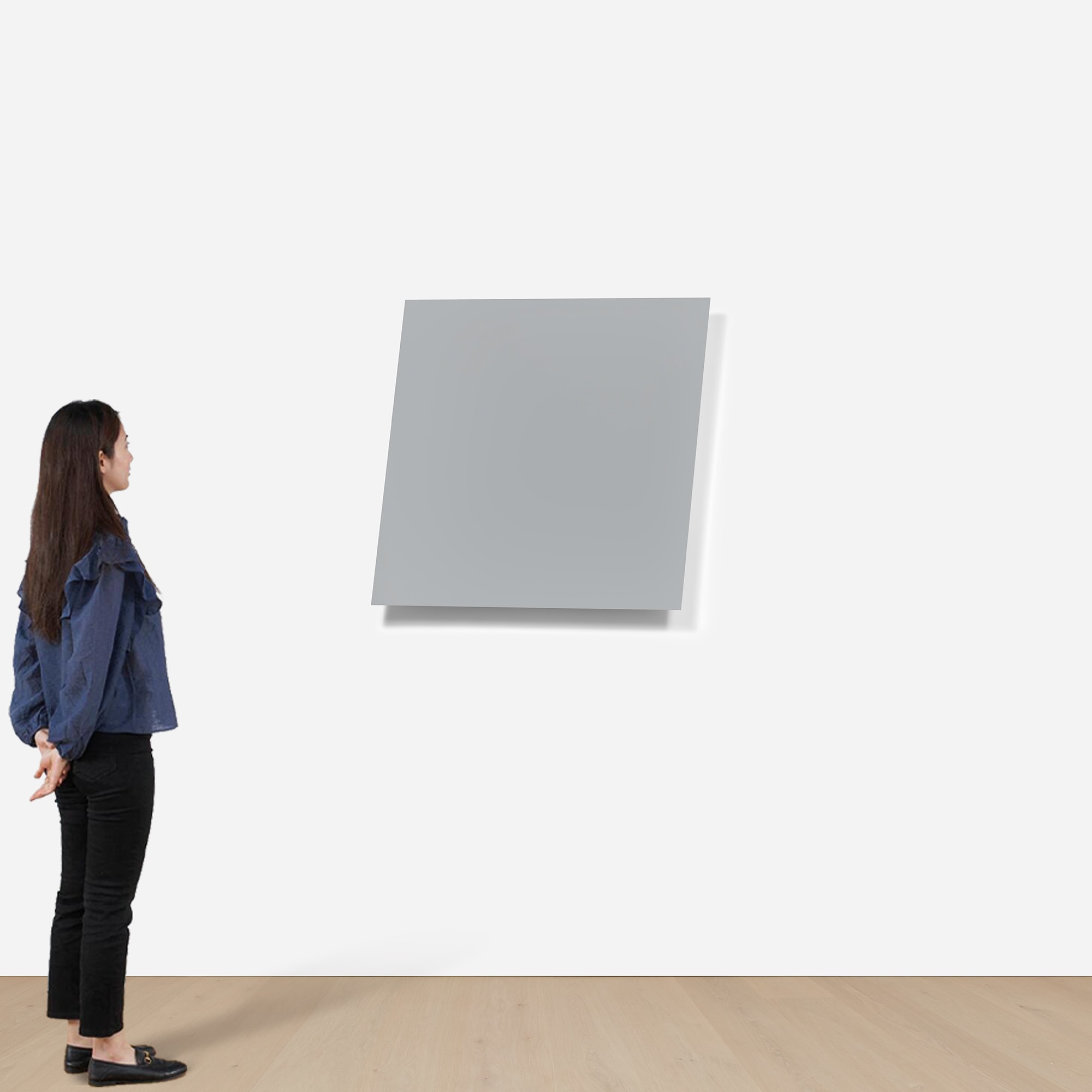 <p><strong>ELLSWORTH KELLY</strong> <em>Gray Panel, from Painted Wall Sculptures (G. 983), </em>1982</p>