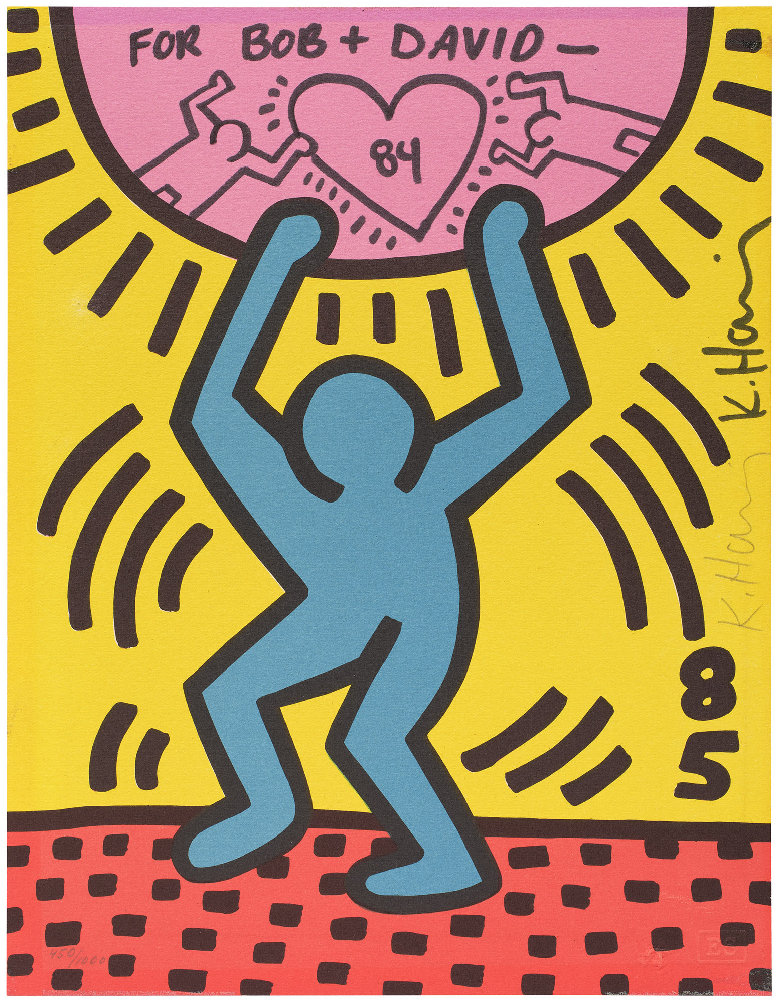 <p><strong>KEITH HARING</strong> <em>International Youth Year, </em>1985</p>