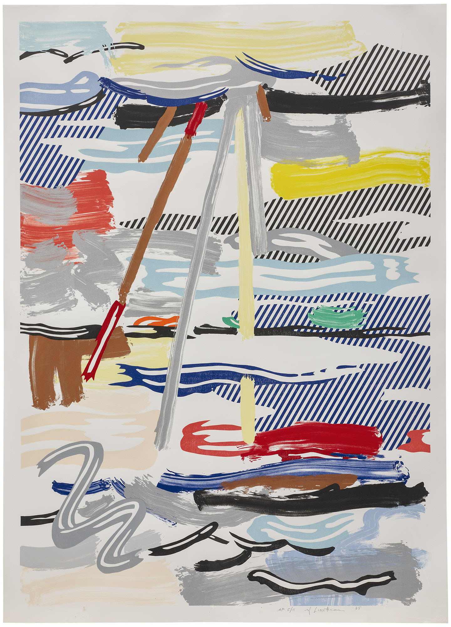 <p><strong>ROY LICHTENSTEIN</strong> <em>Sunshine Through the Clouds, from Landscape Series, </em>$60,000–80,000</p>