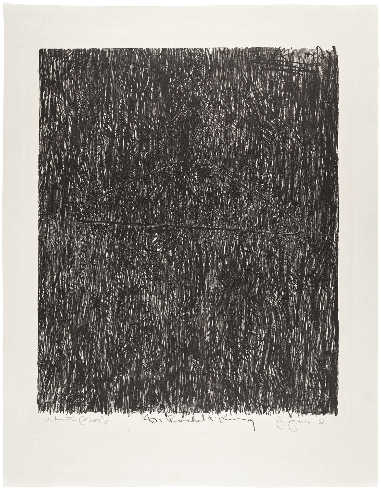 <p><strong>JASPER JOHNS</strong> <em>Coat Hanger 1, </em>1960</p>
