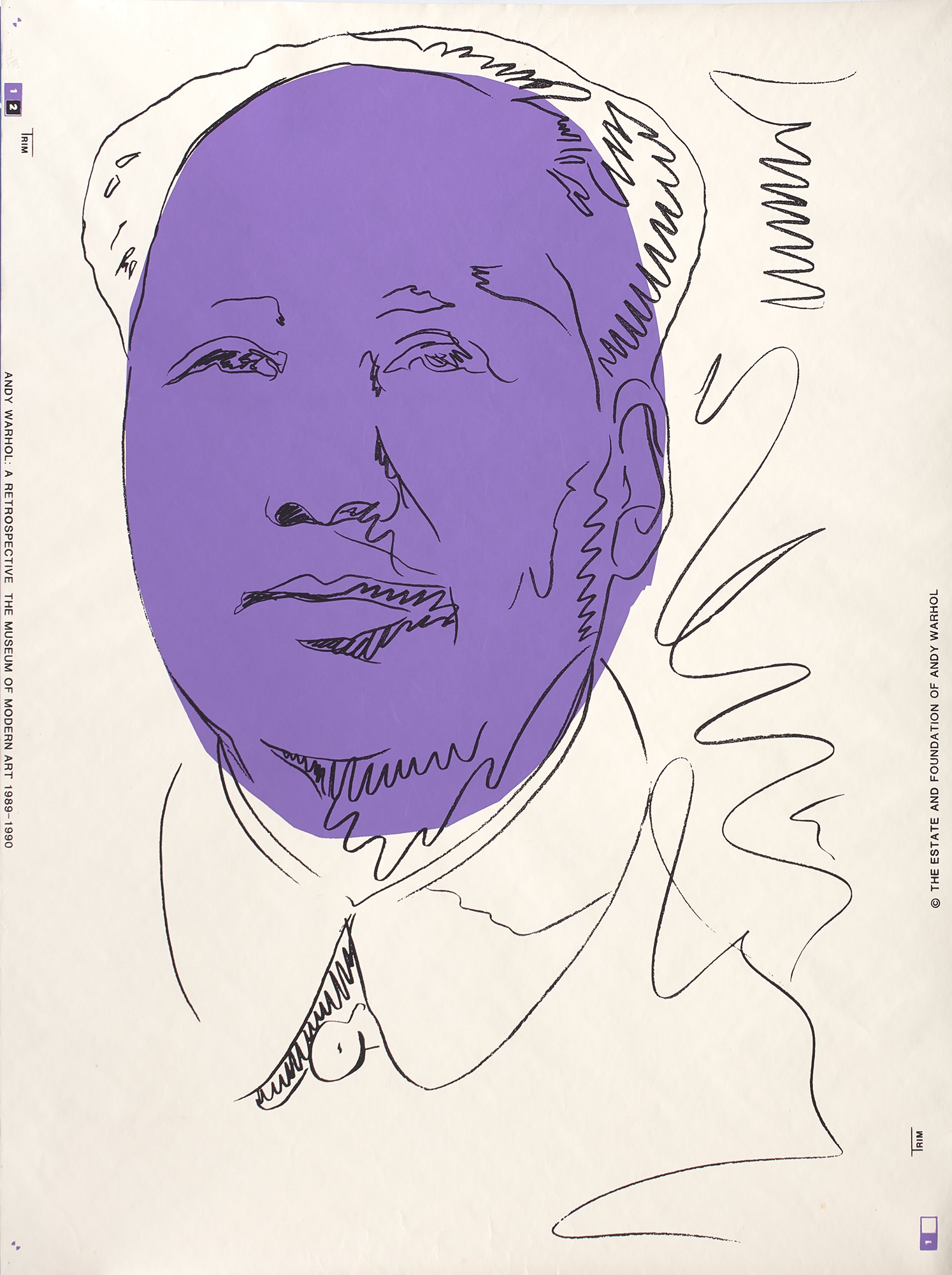 <p><strong>ANDY WARHOL</strong> <em>Mao (wallpaper),</em> 1989</p>