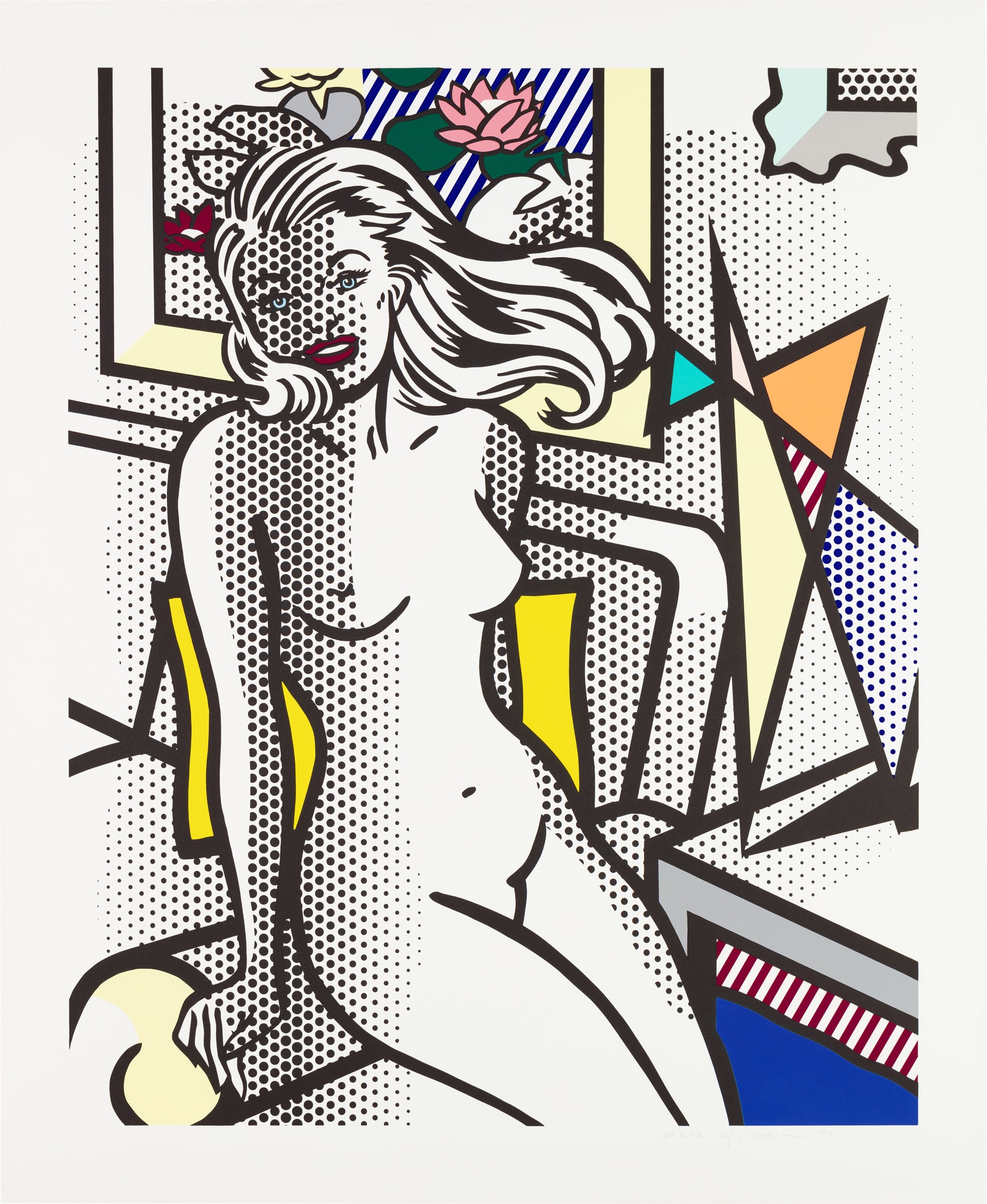 <p><strong>ROY LICHTENSTEIN</strong> <em>Nude with Yellow Pillow, </em>from<em> Nudes series,</em> 1994</p>