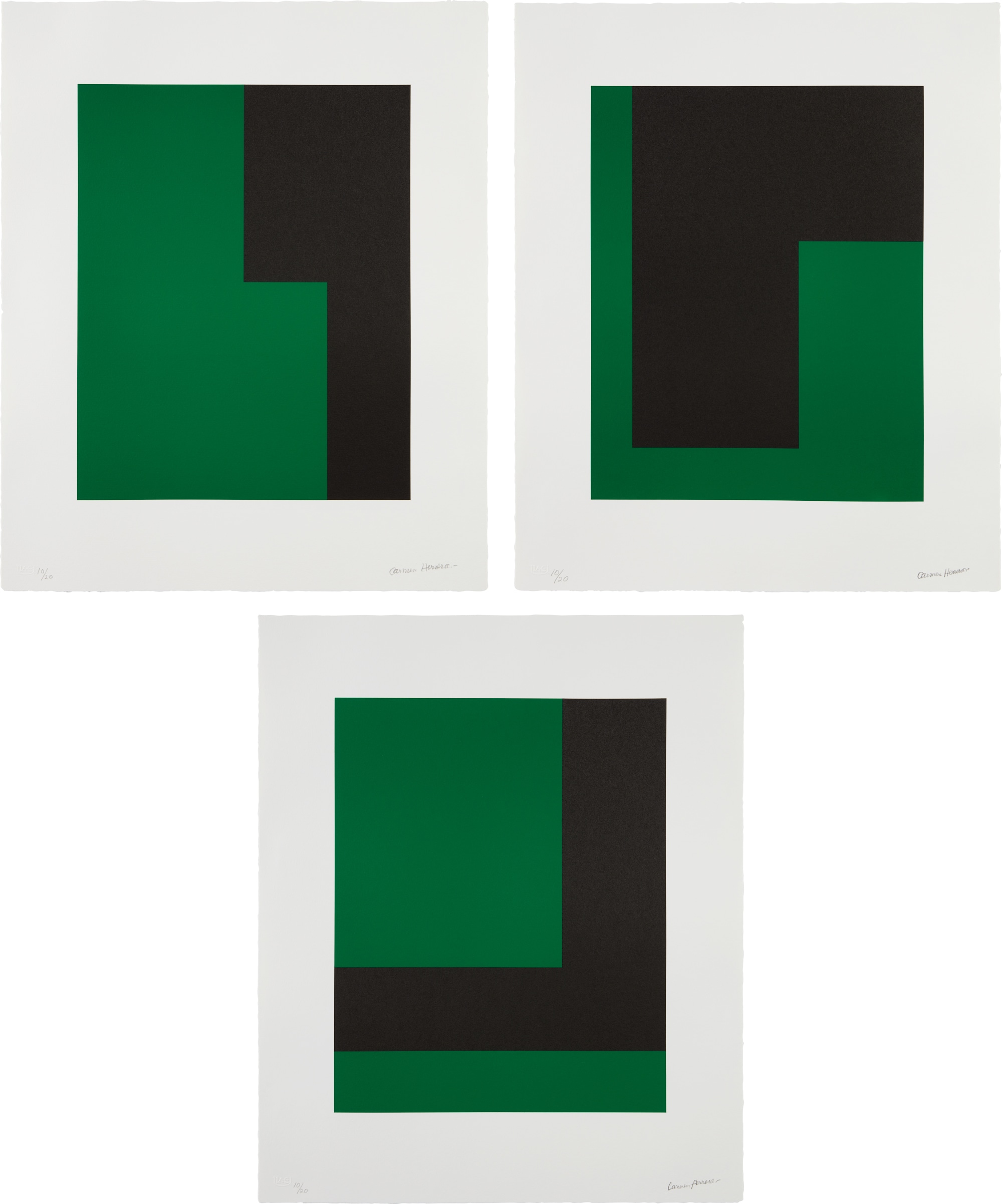 <p><strong>CARMEN HERRERA</strong> <em>Verde y Negro, </em>2017</p>