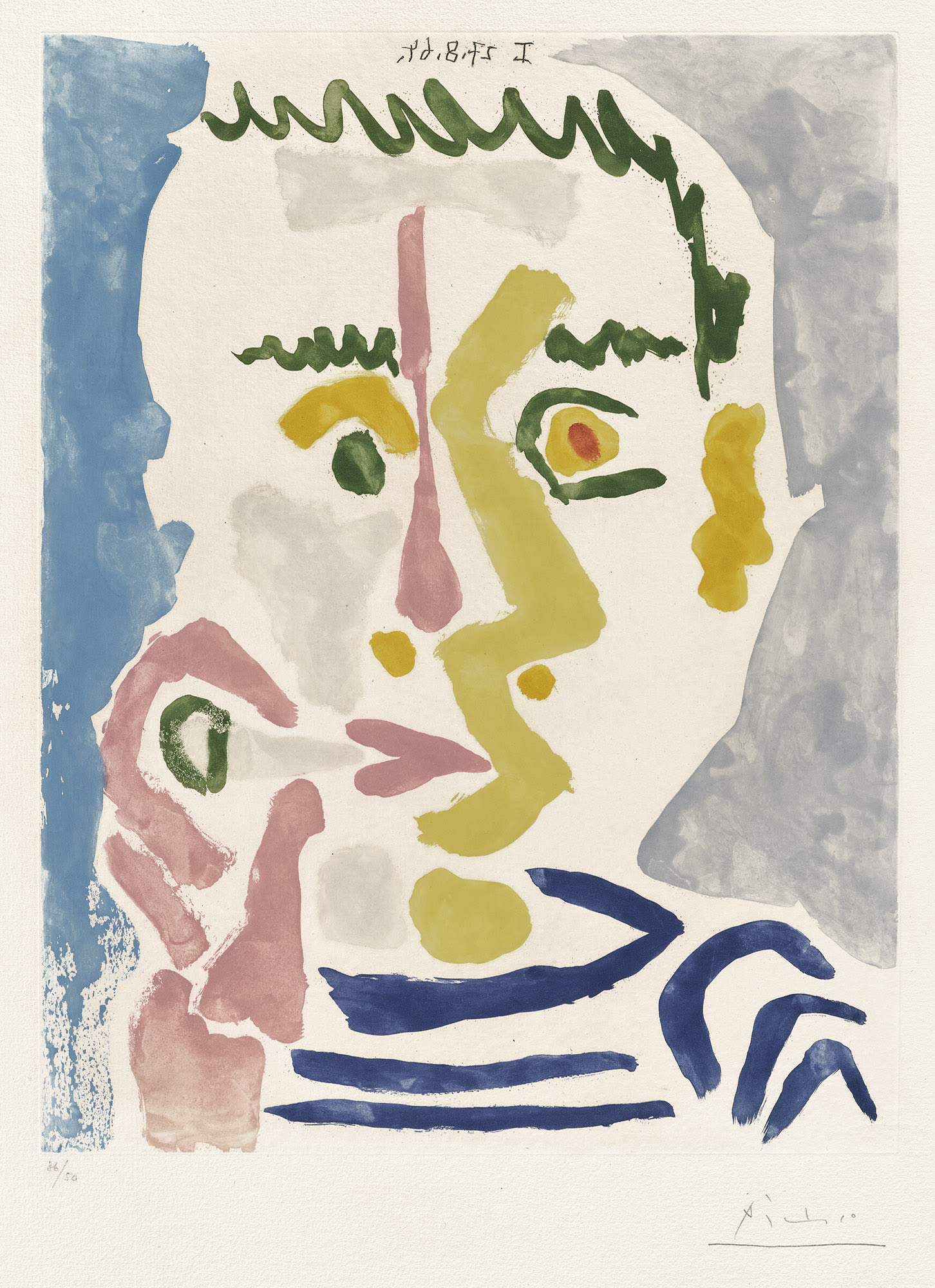 <p><strong>PABLO PICASSO</strong> <em>Fumeur à la cigarette blanche (Smoker with a White Cigarette),</em> $25,000–35,000</p>
