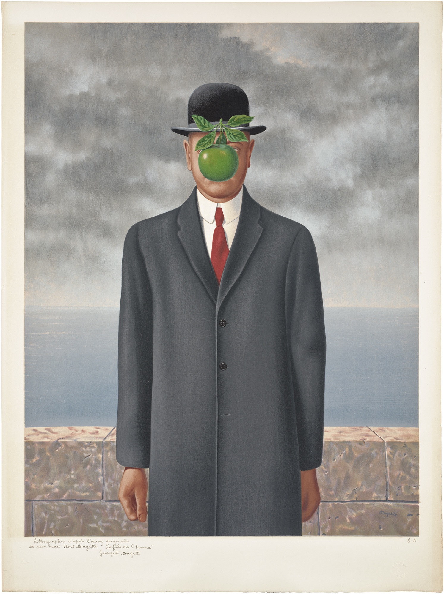 <p><strong>RENÉ MAGRITTE</strong> <em>Le fils de l'homme (The Son of Man),</em> $4,000–6,000</p>