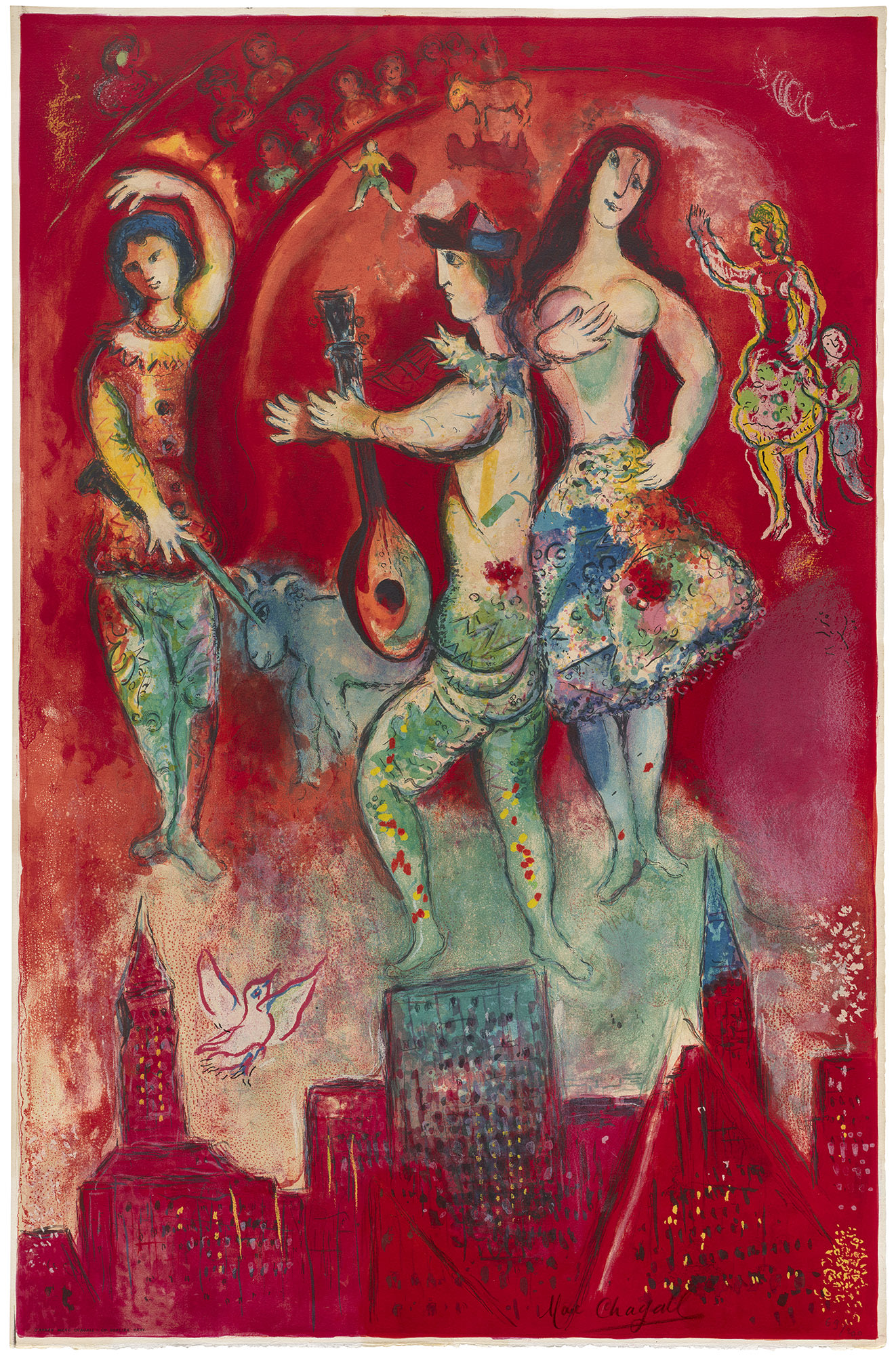 <p><strong>AFTER MARC CHAGALL</strong> <em>Carmen, by Charles Sorlier, </em>$40,000&ndash;60,000</p>
