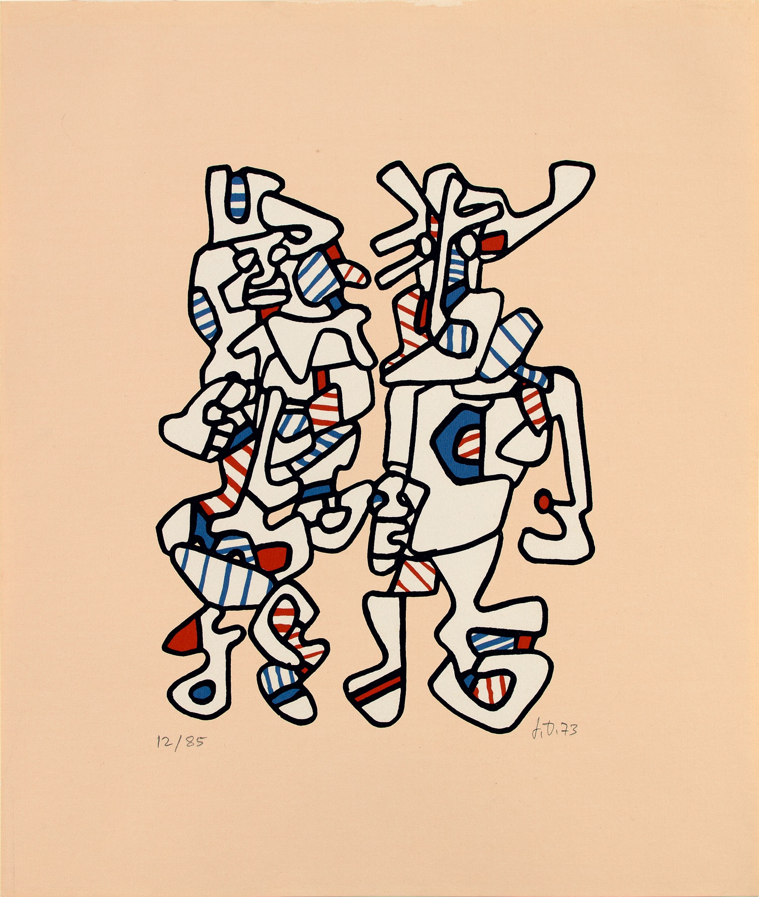 <p><strong>JEAN DUBUFFET&nbsp;</strong><em>Coquette au miroir,</em> 1973</p>
