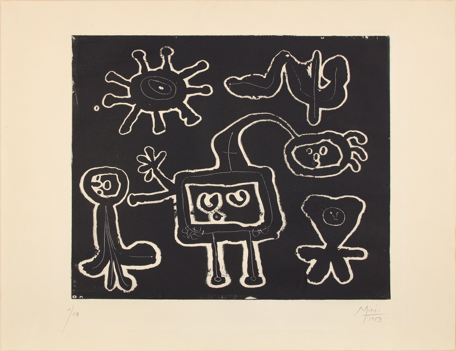 <p><strong>JOAN MIR&Oacute;</strong>&nbsp;<em>S&eacute;rie I: one plate, </em>1953</p>
