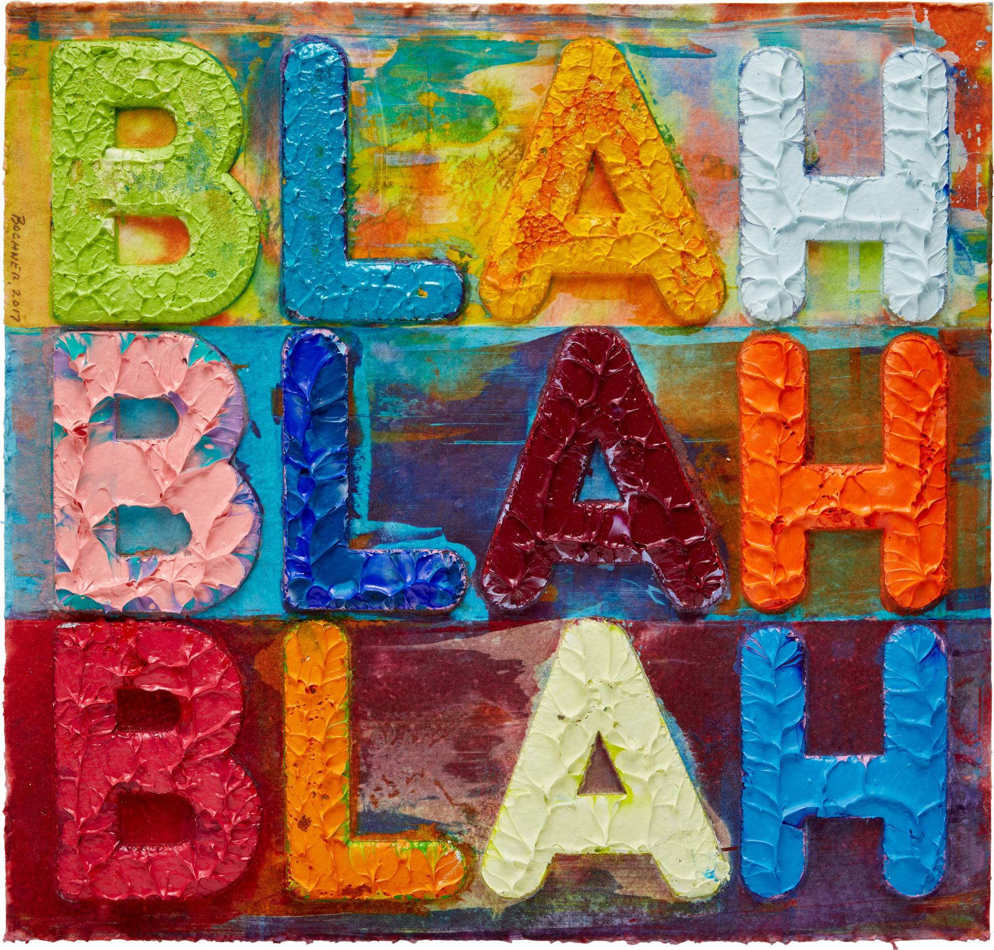 <p><strong>MEL BOCHNER</strong> <em>Blah, Blah, Blah,</em> 2017</p>
