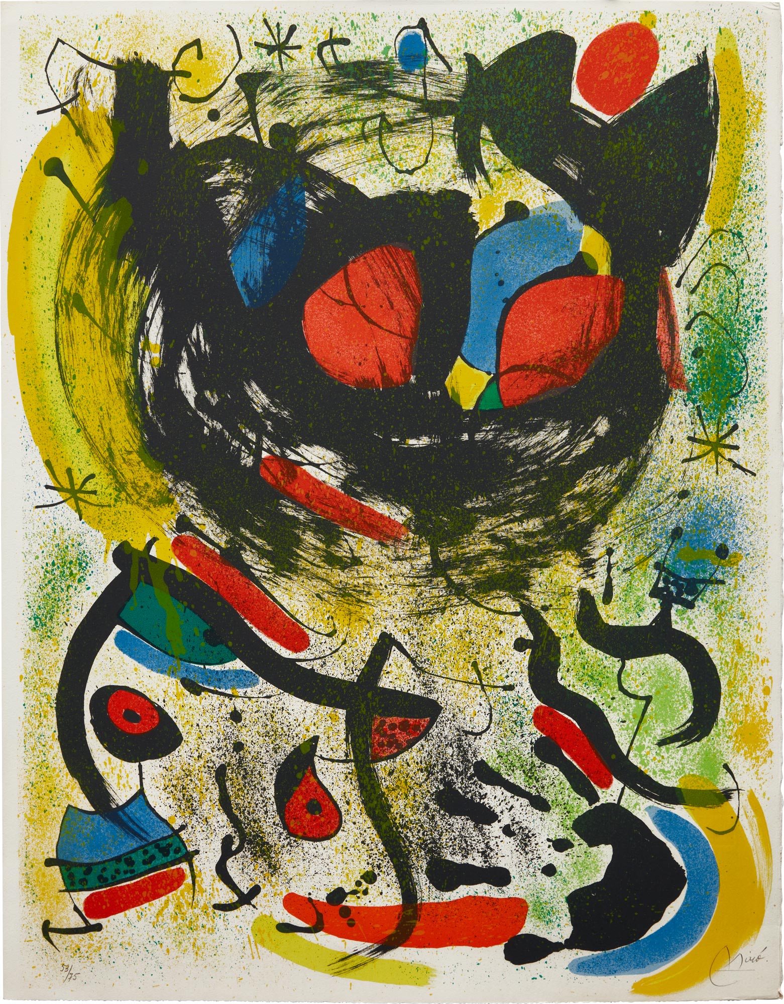 <p><strong>JOAN MIRÓ</strong> <em>Les Voyants (The Seers): plate I,</em> 1970</p>