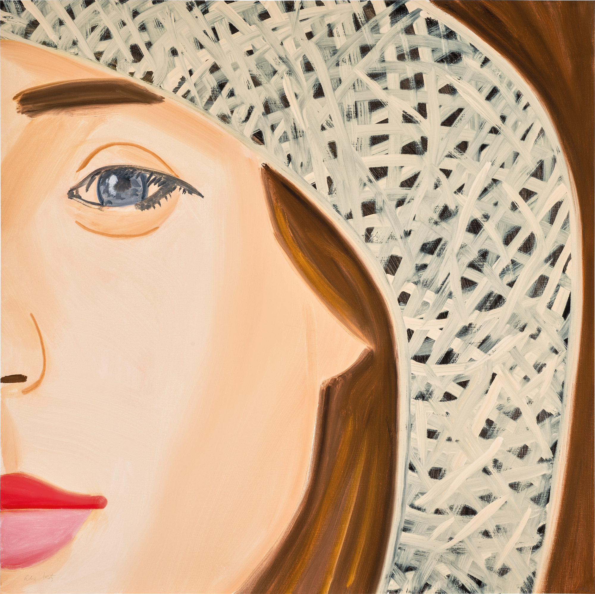 <p><strong>ALEX KATZ</strong> <em>Straw Hat 1,</em> 2022</p>
