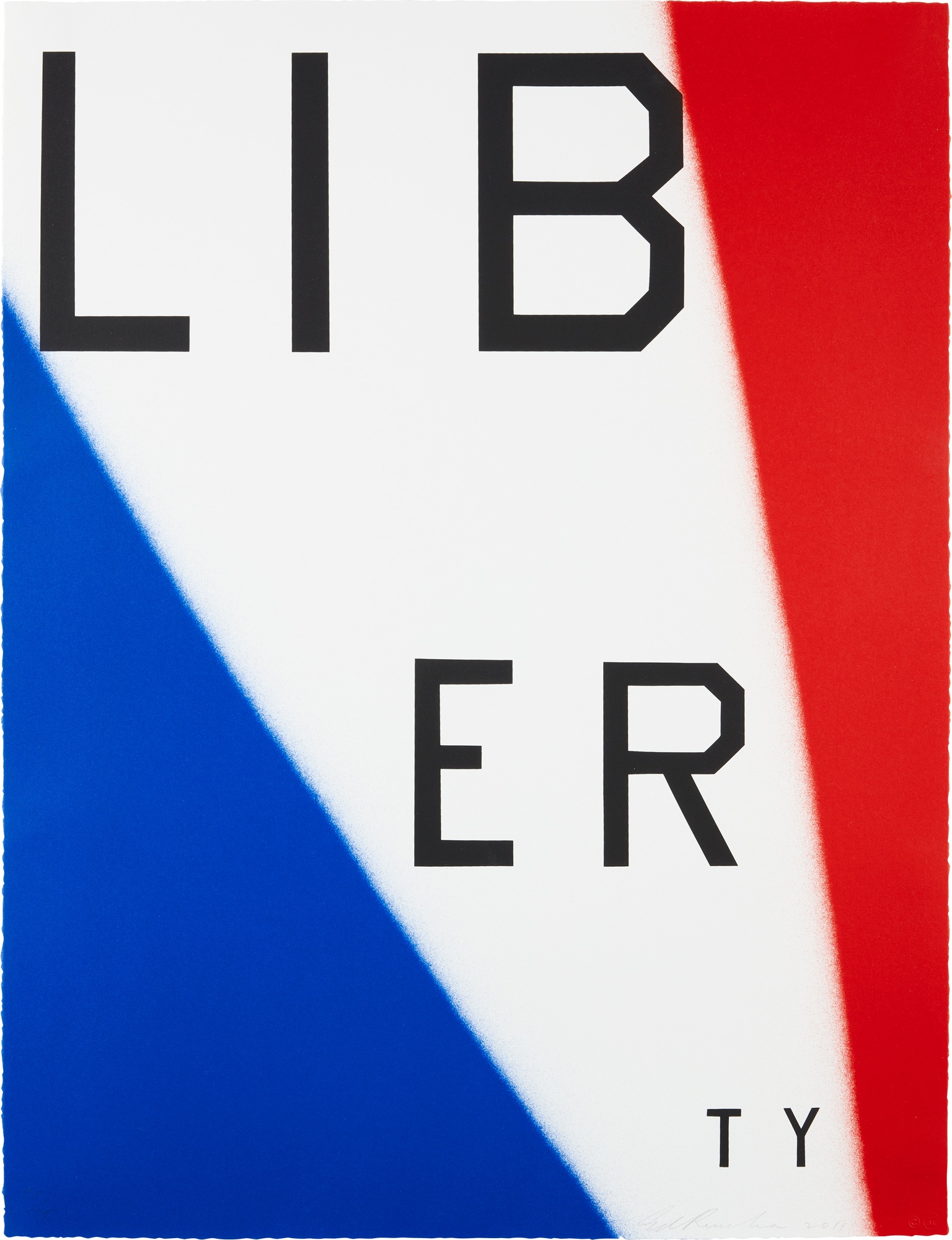 <p><strong>ED RUSCHA</strong> <em>Liberty</em>, 2011</p>