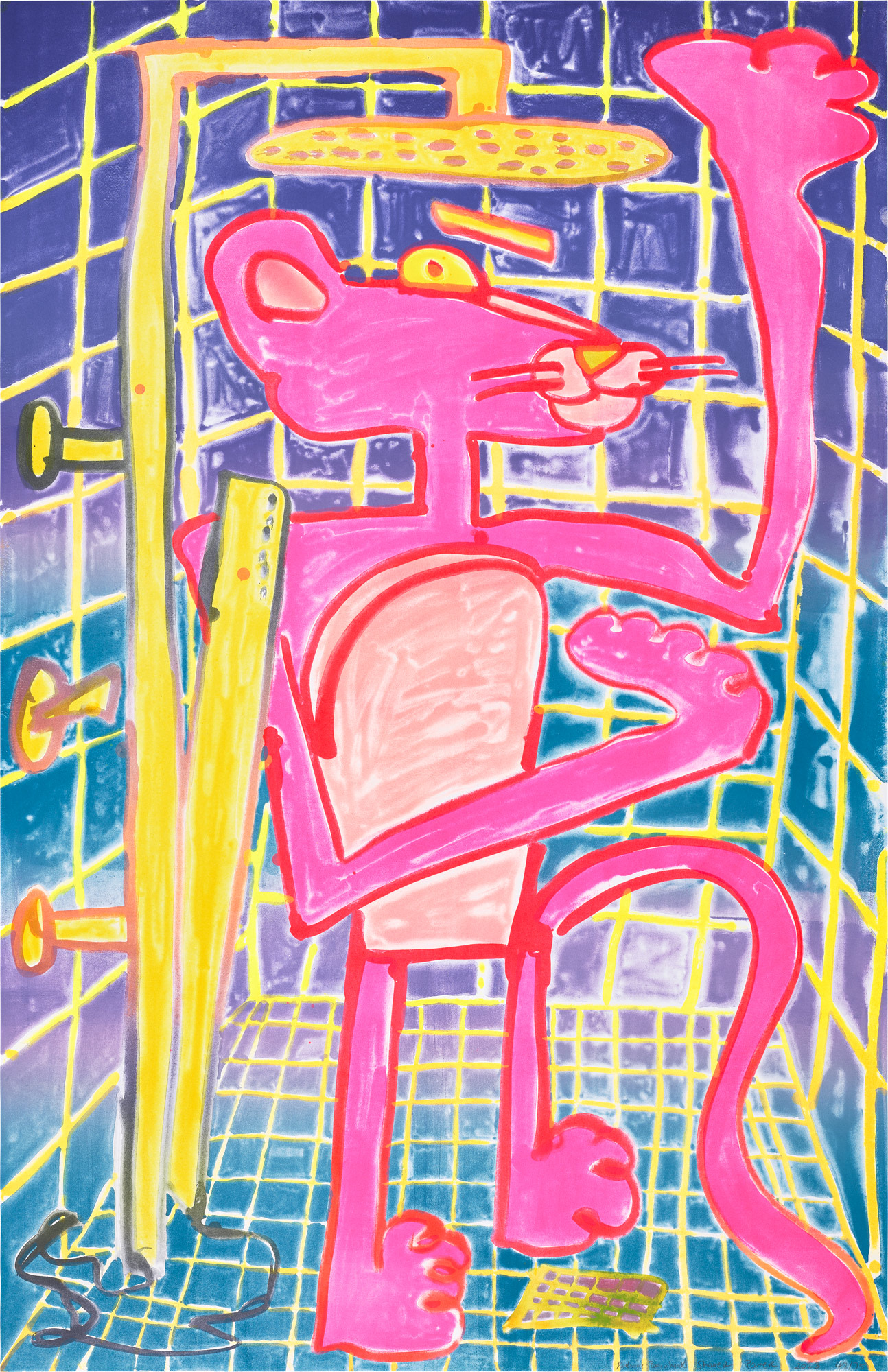 <p><strong>KATHERINE BERNHARDT</strong> <em>Shower Power</em>, 2023</p>