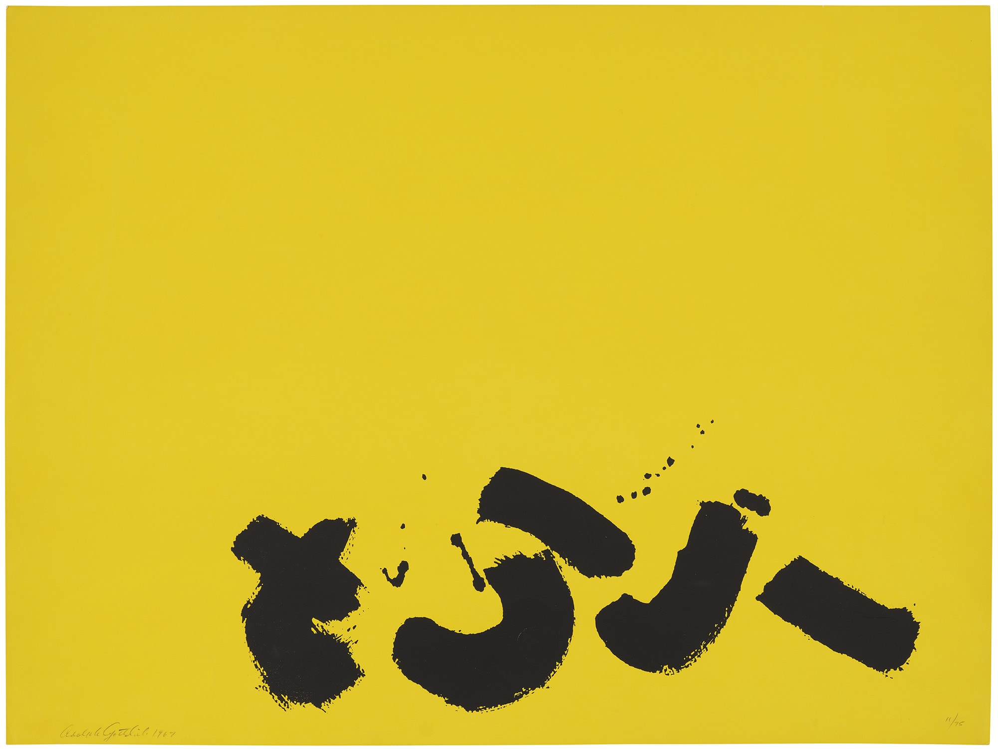 <p><strong>&nbsp;ADOLPH GOTTLIEB</strong> <em>Signs, </em>$1,000-2,000</p>
