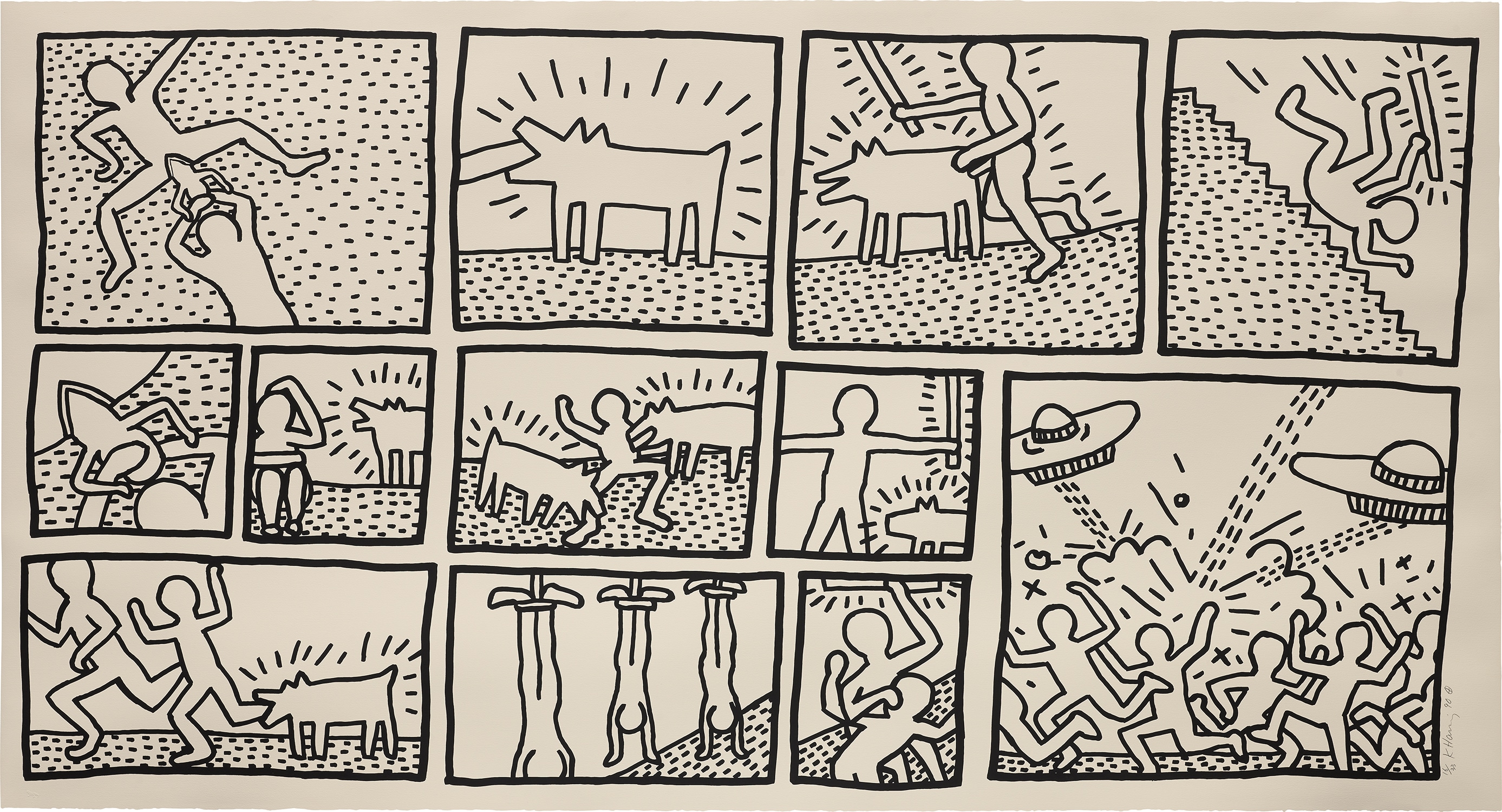Keith Haring - Editions & Works on Paper, New York Tuesday